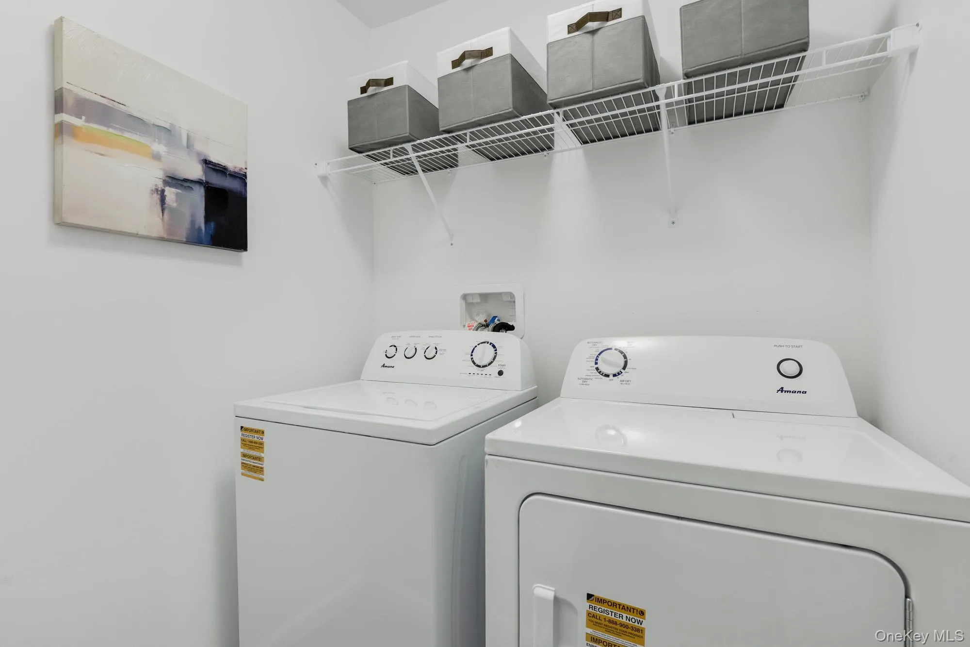 Laundry room with separate washer and dryer Laundry room with separate washer and dryer