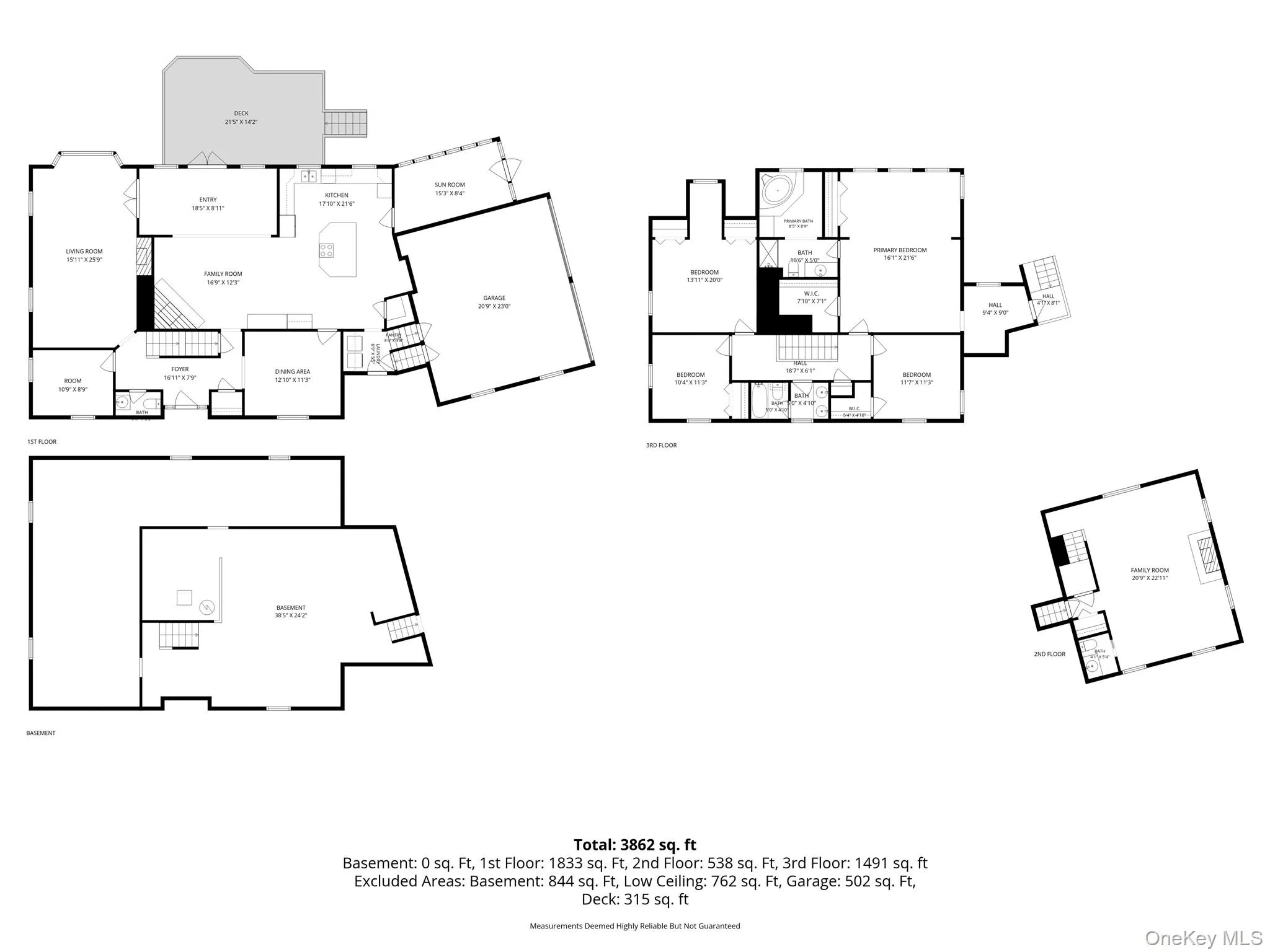 All floors (Measured with CubiCasa). All floors (Measured with CubiCasa).