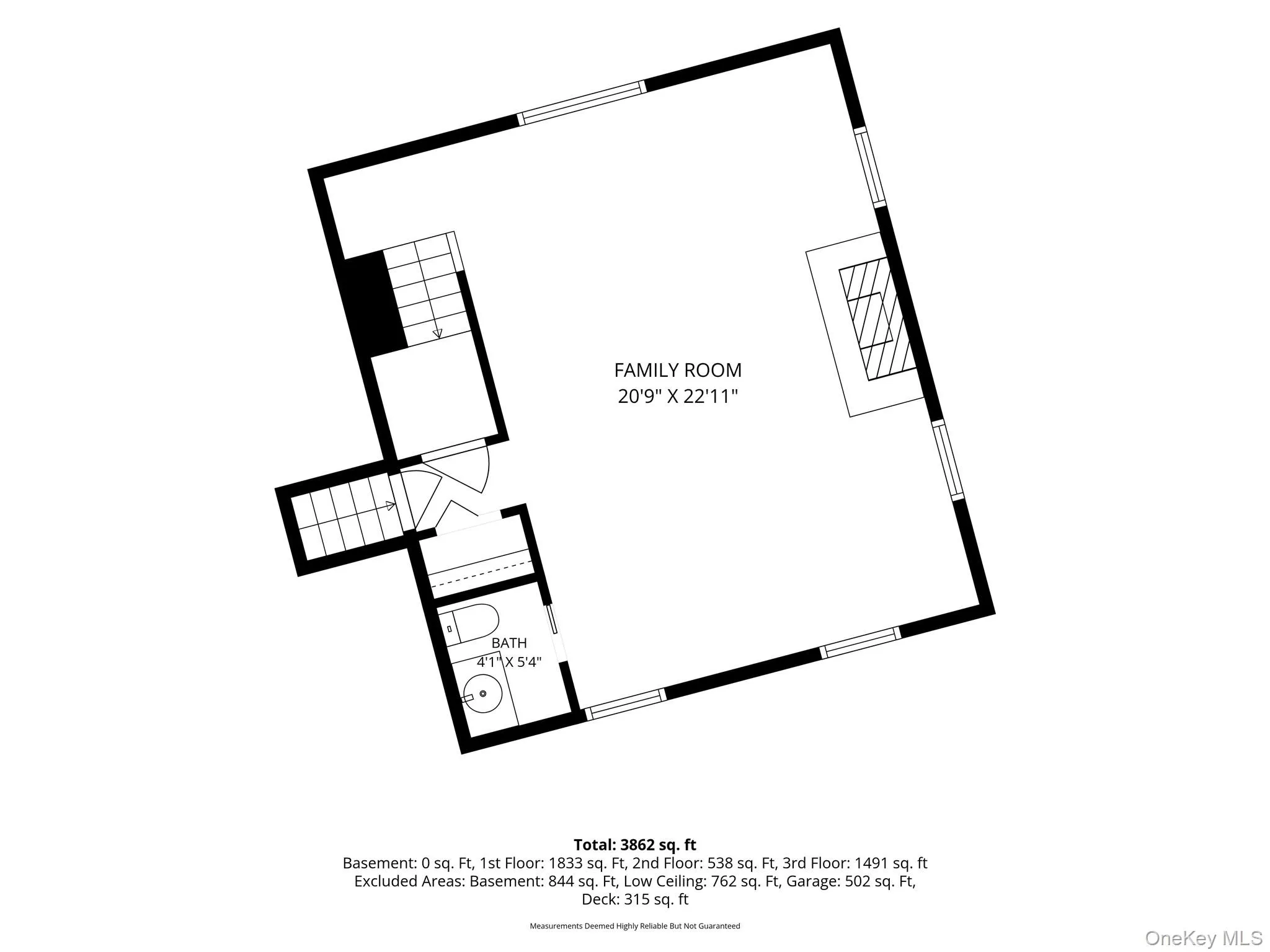 Bonus Room(Measured with CubiCasa). Bonus Room(Measured with CubiCasa).