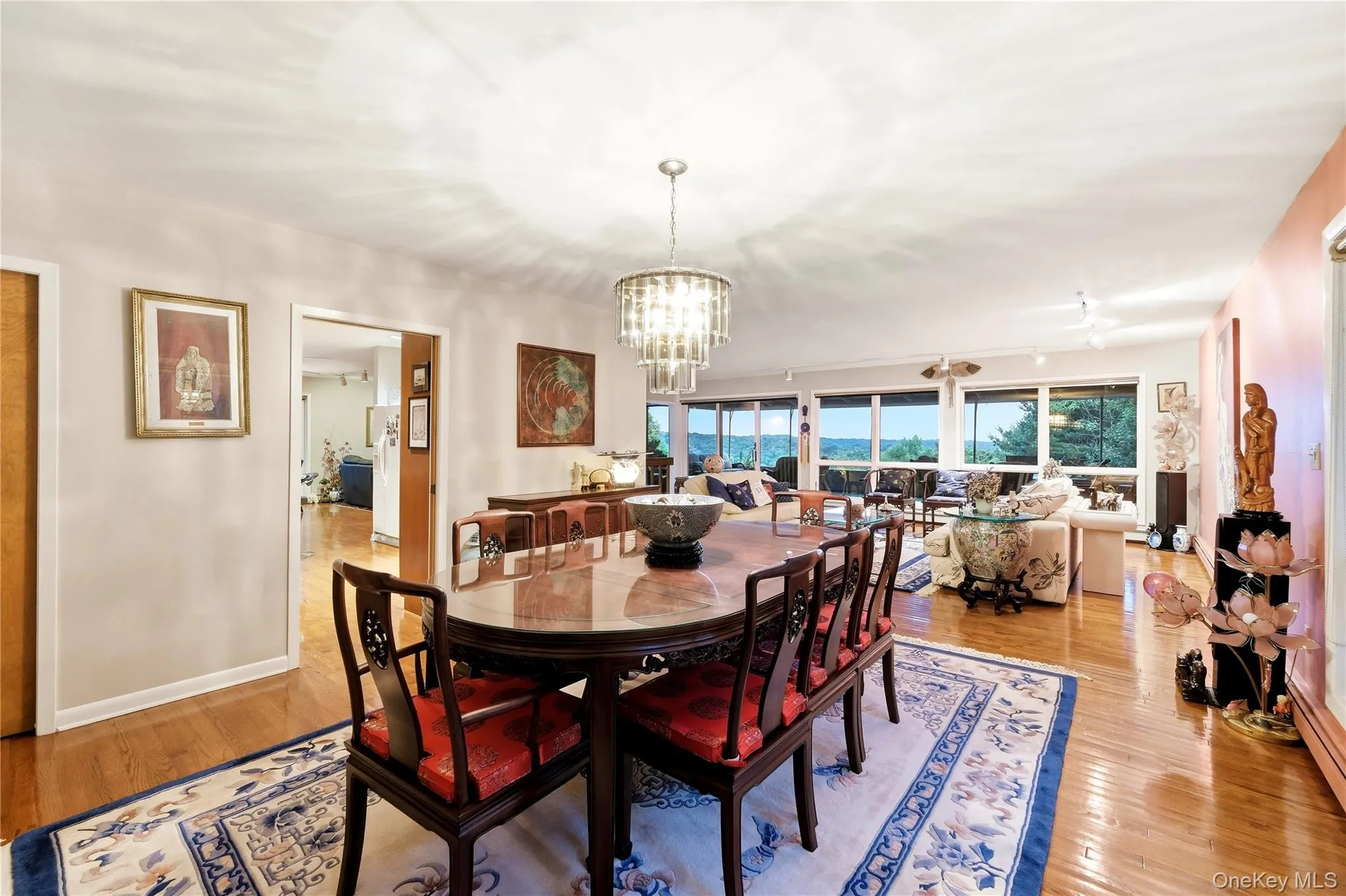 Dining Room with windows out to balcony Dining Room with windows out to balcony