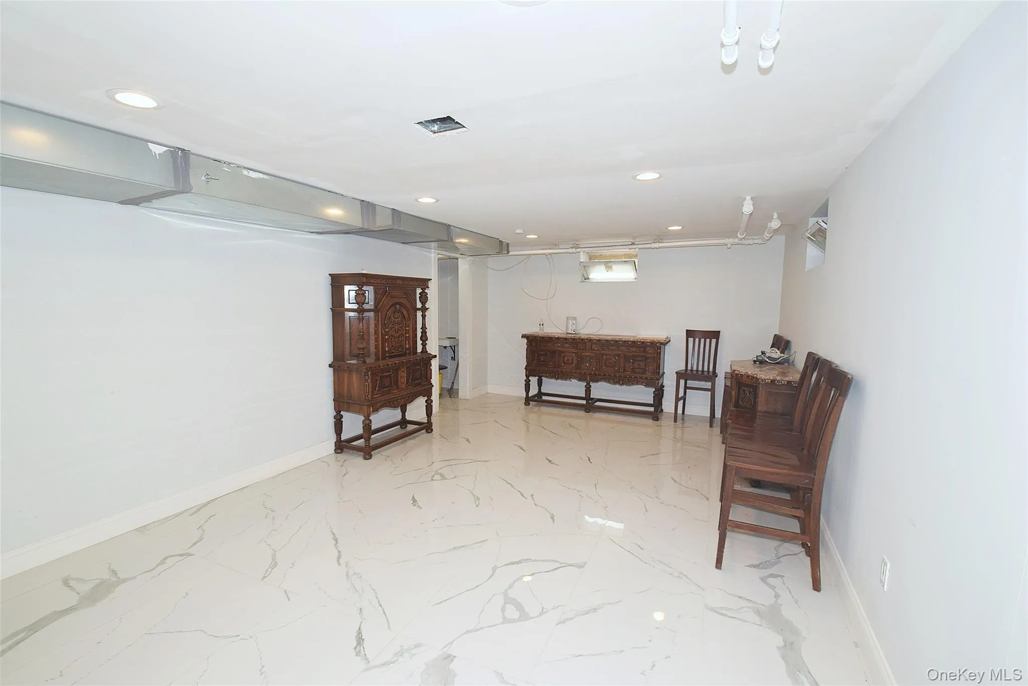 Play area in basement. Play area in basement.