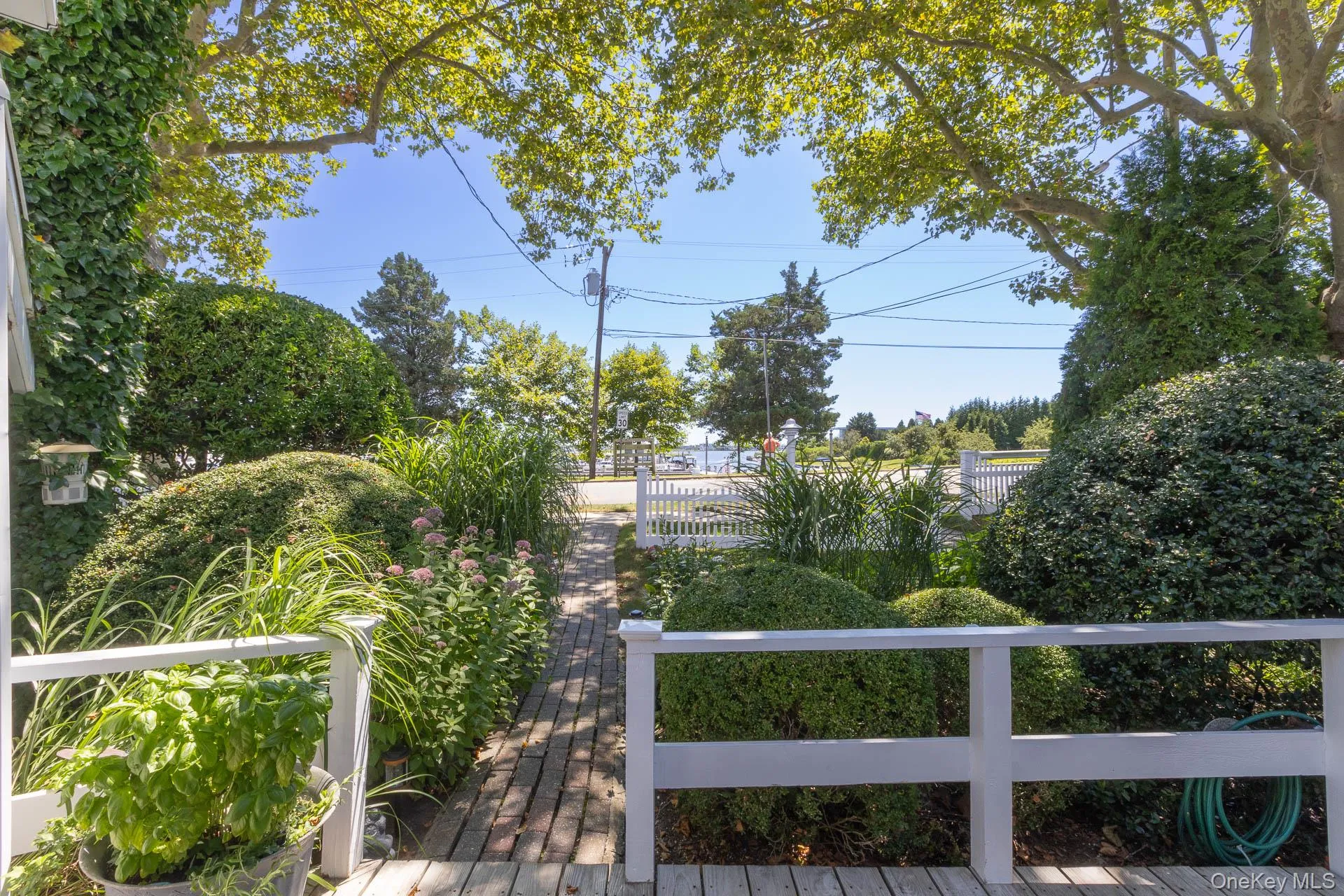 Front Entry Yard facing Marina Front Entry Yard facing Marina
