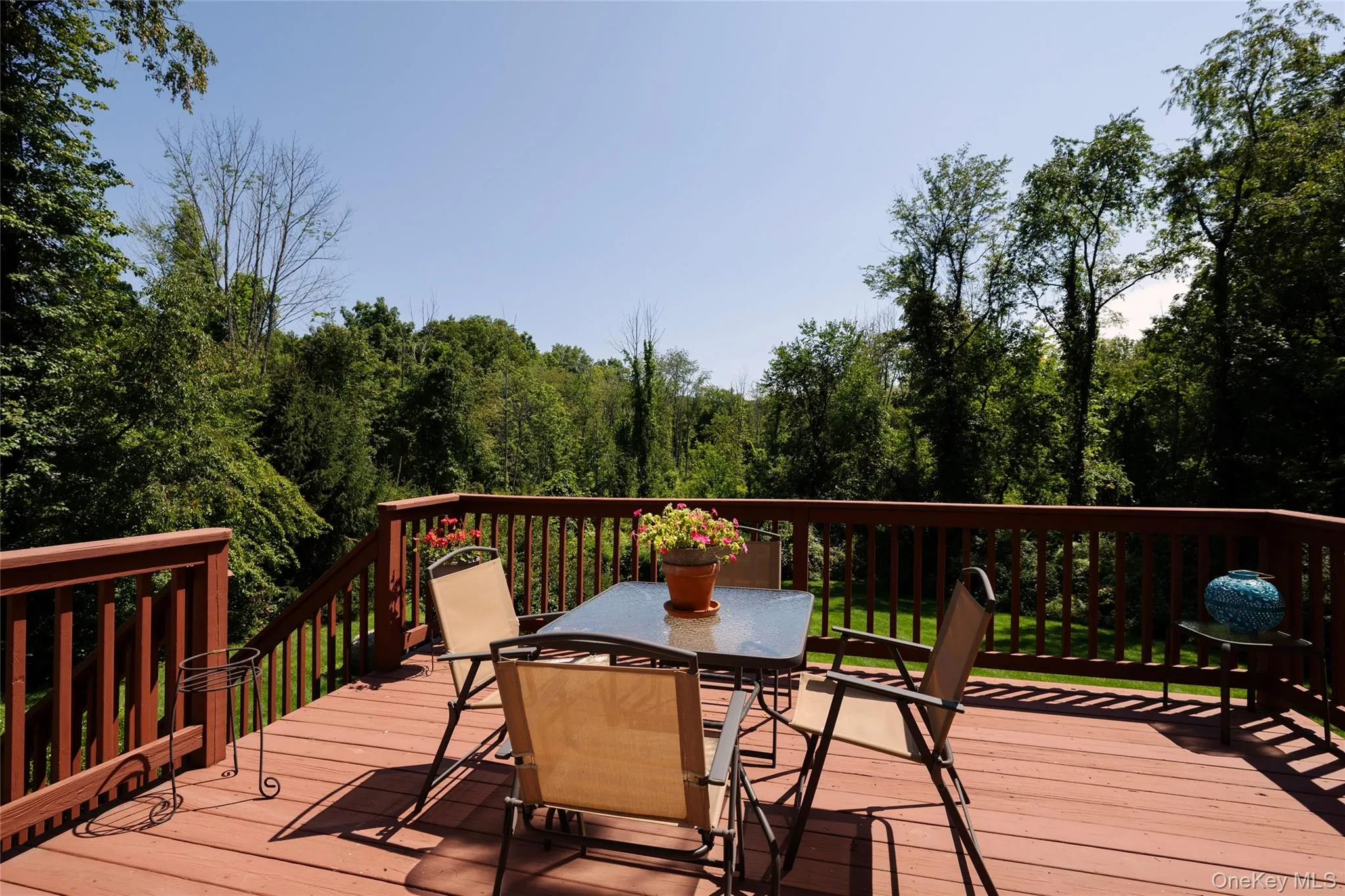 Deck overlooking nature Deck overlooking nature