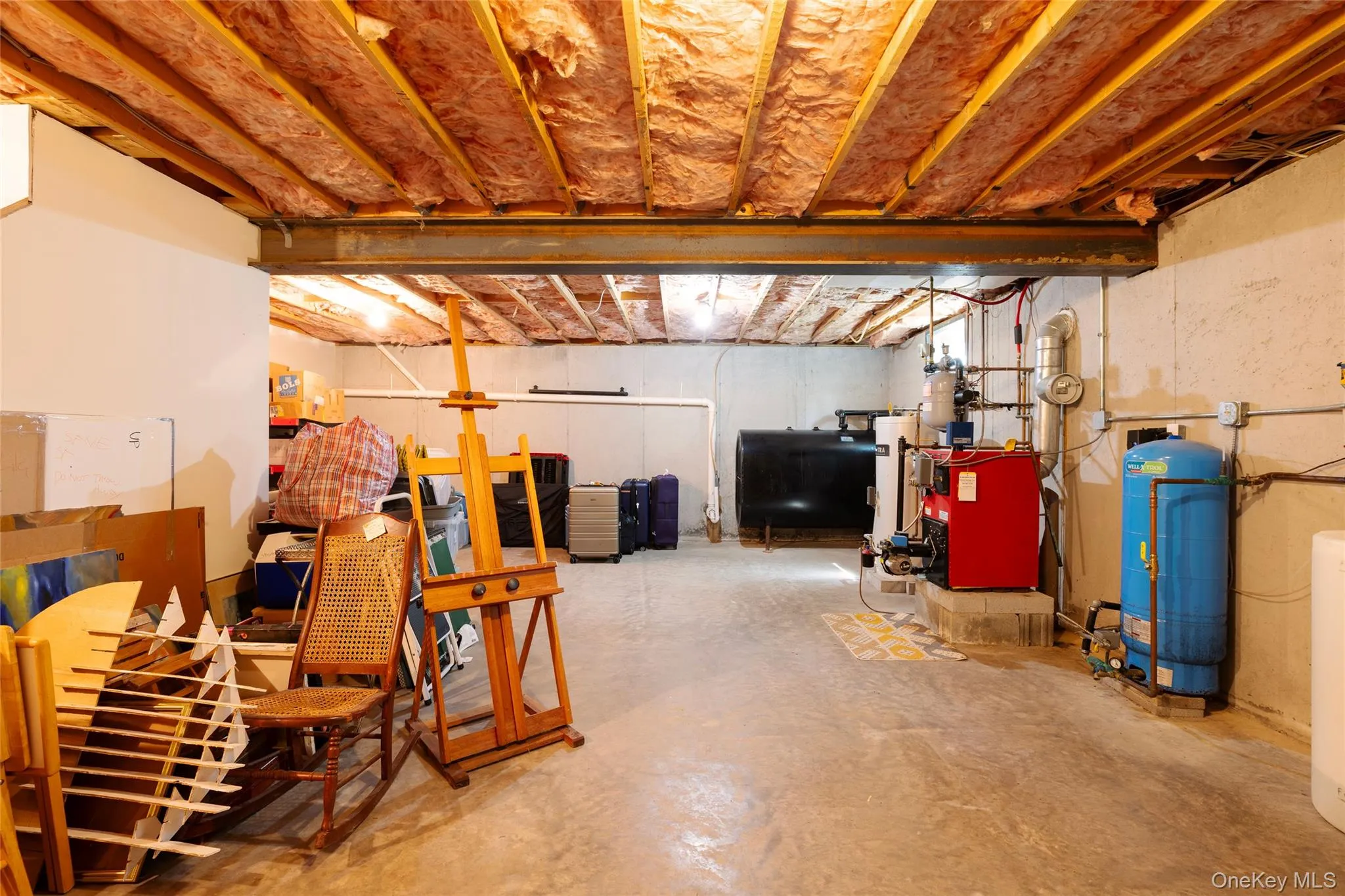 Dry, open, insulated basement Dry, open, insulated basement