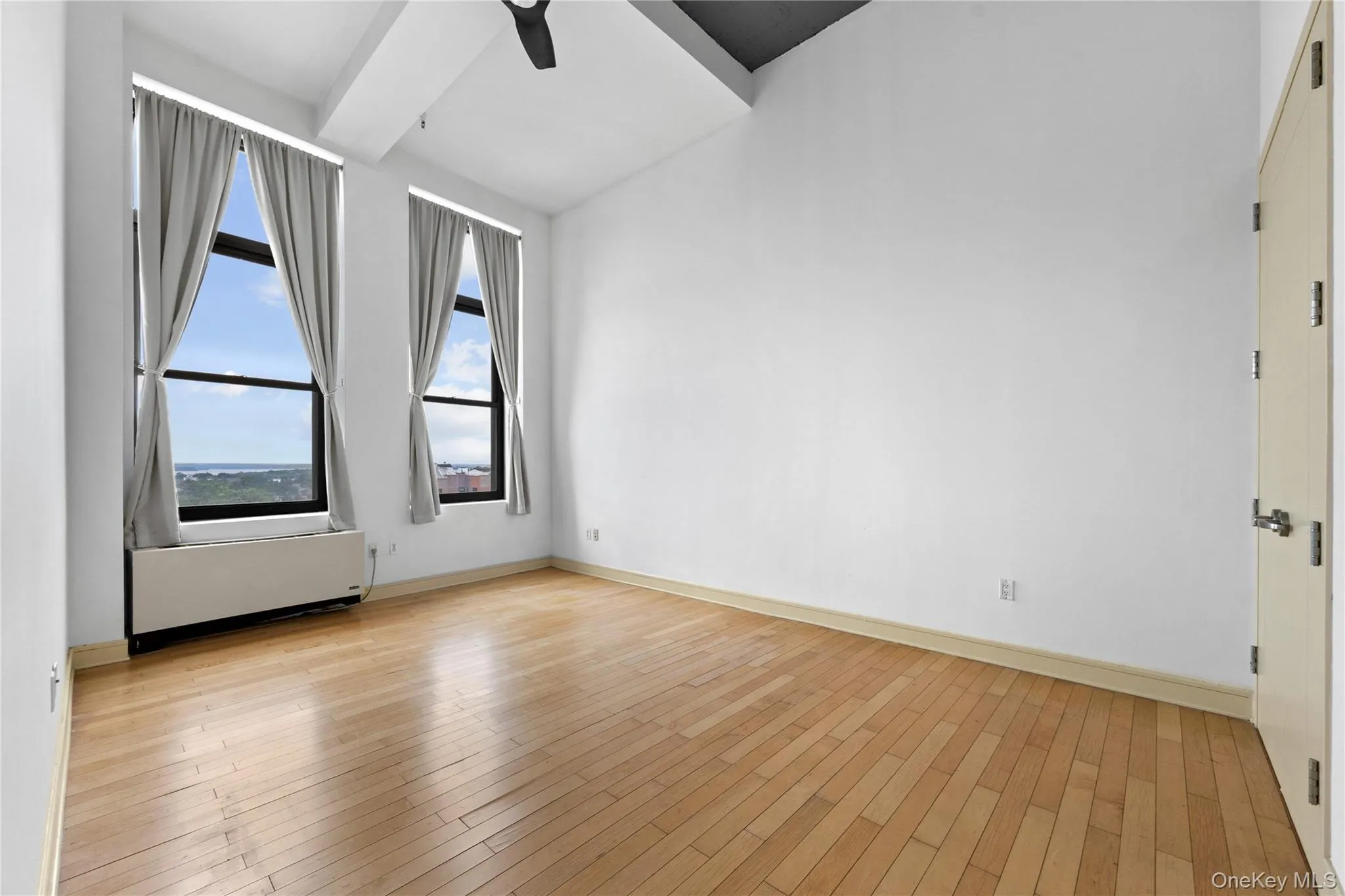 Bedroom with double closets. Bedroom with double closets.