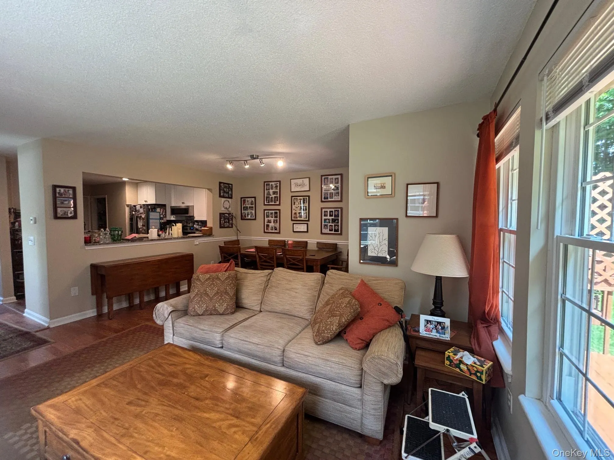 Living room and dining room view. Living room and dining room view.
