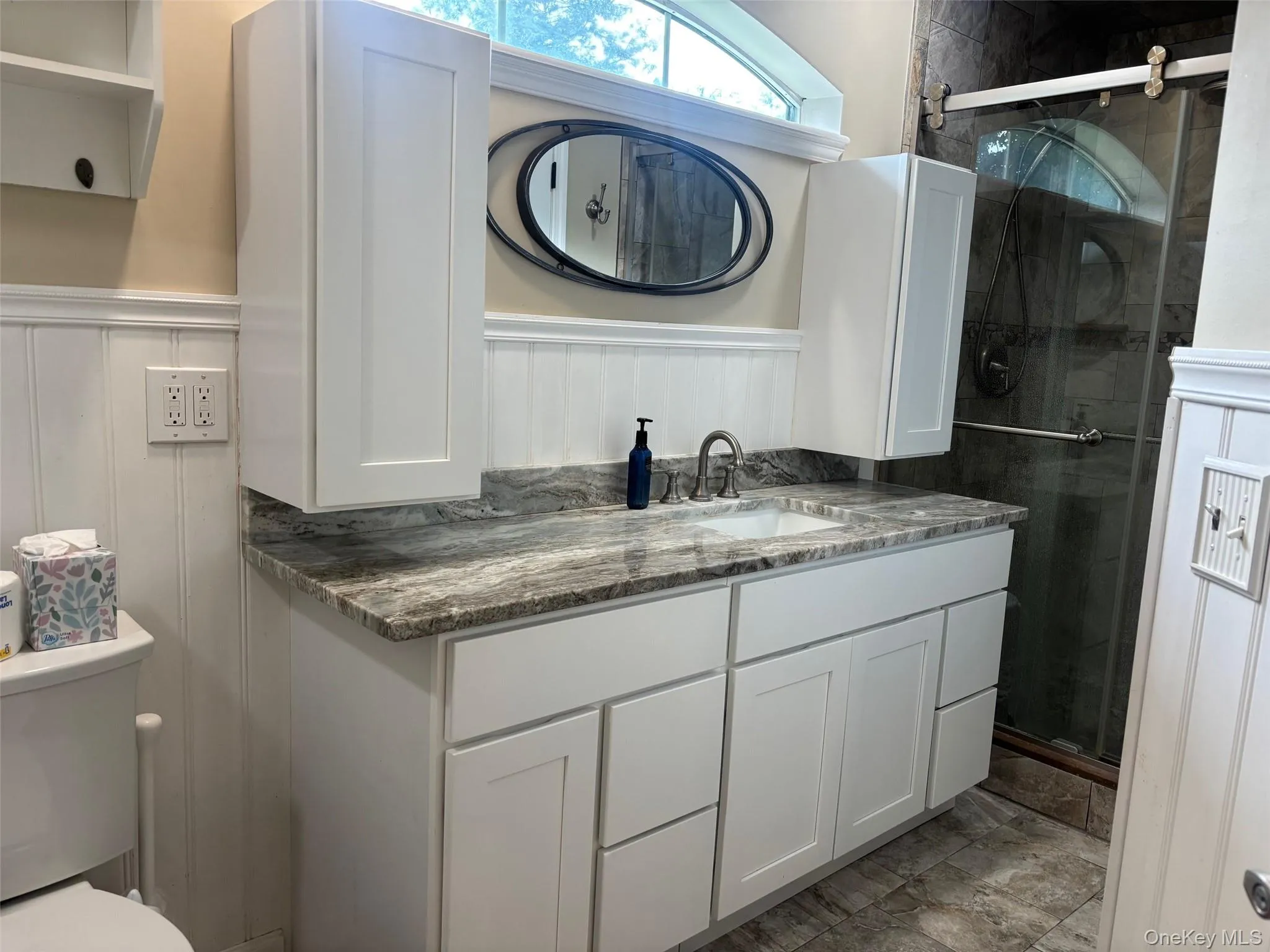 Primary granite vanity. Primary granite vanity.