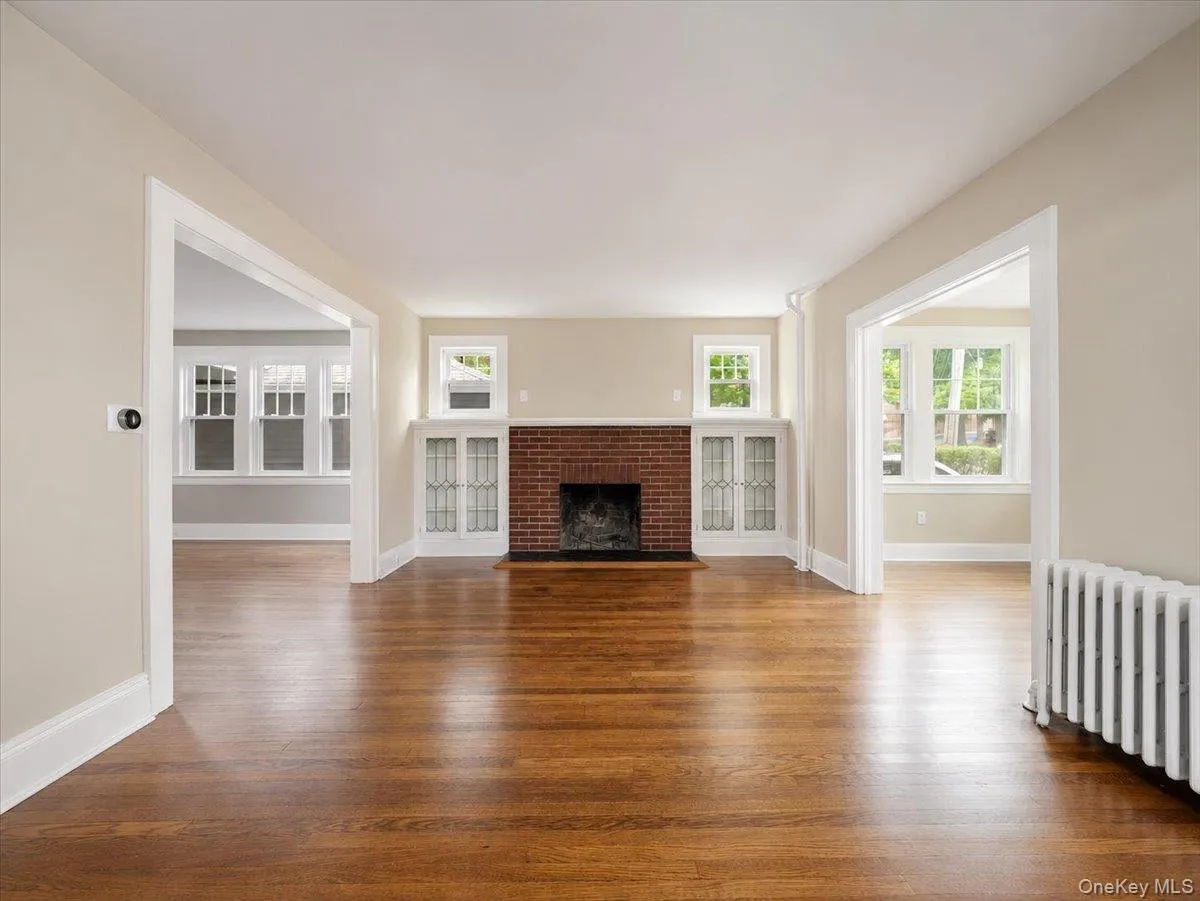 with original restored built-ins and working wood-burning fireplace with original restored built-ins and working wood-burning fireplace