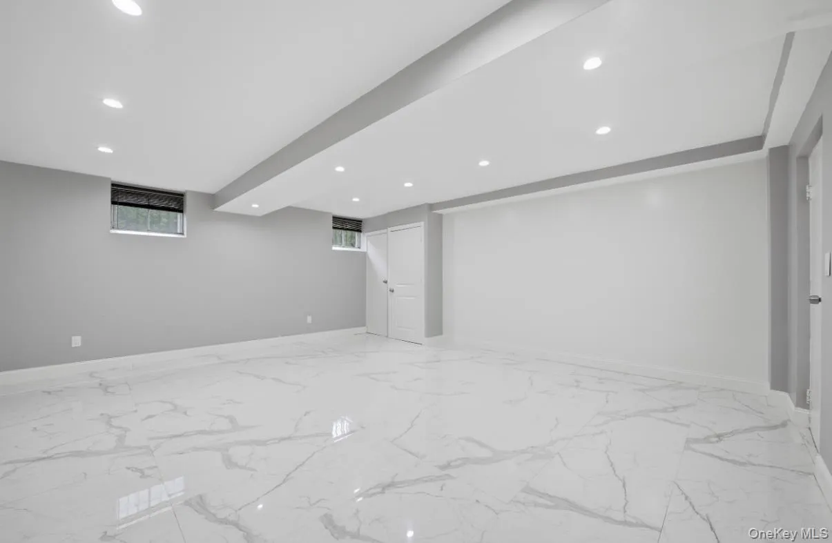 Recreation room used as a movie theater. Recreation room used as a movie theater.