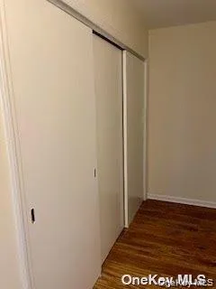 Entry with walls of closet space Entry with walls of closet space