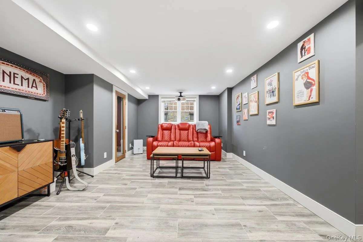 Finished Media Room or recreation room Finished Media Room or recreation room