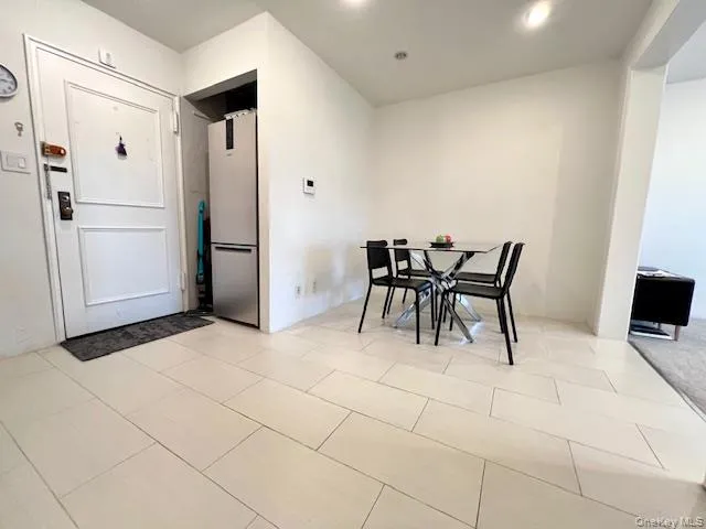 Dining space featuring recessed lighting Dining space featuring recessed lighting