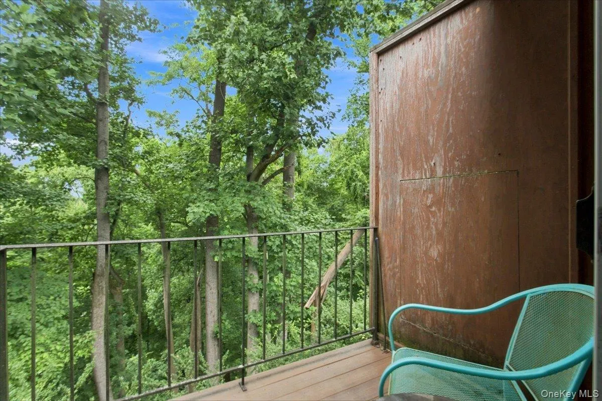 Terrace overlooking woods Terrace overlooking woods