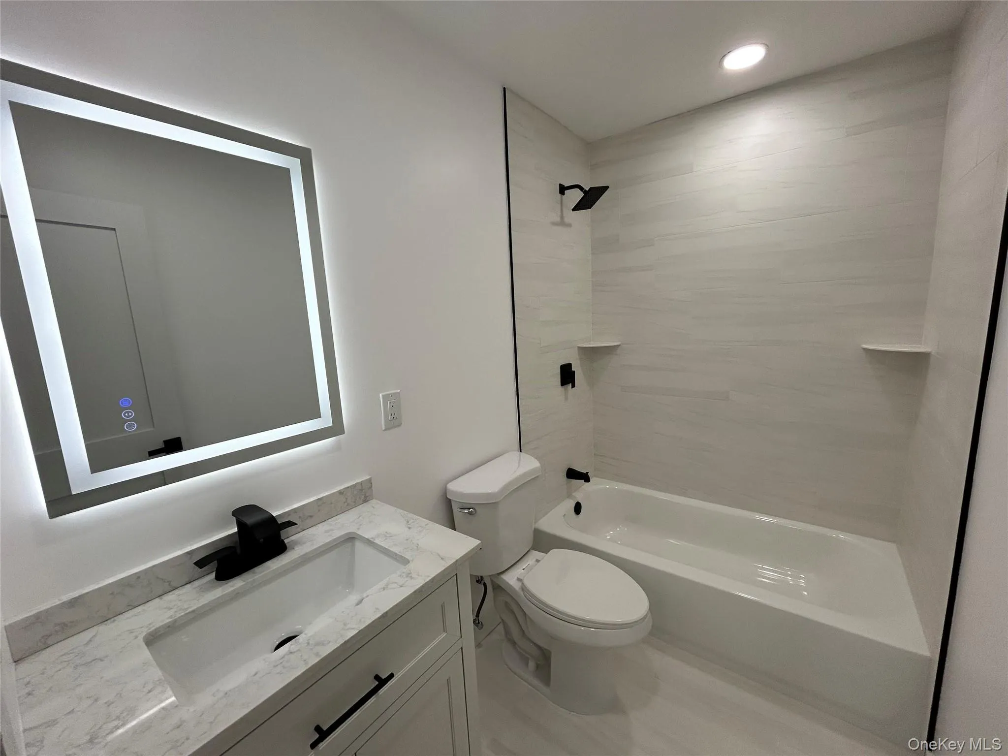 Tiled Shower and flooring. Tiled Shower and flooring.