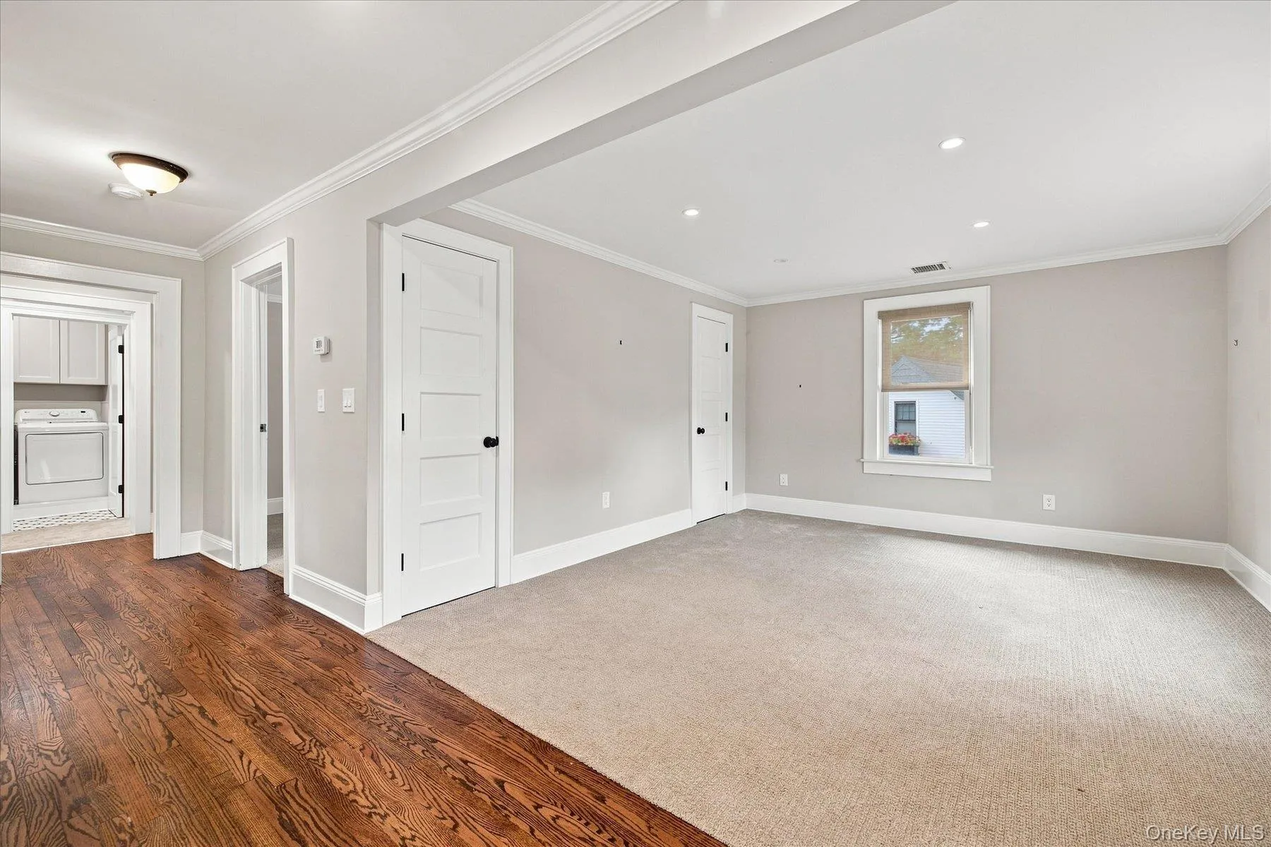 Living Room with 2 closets Living Room with 2 closets