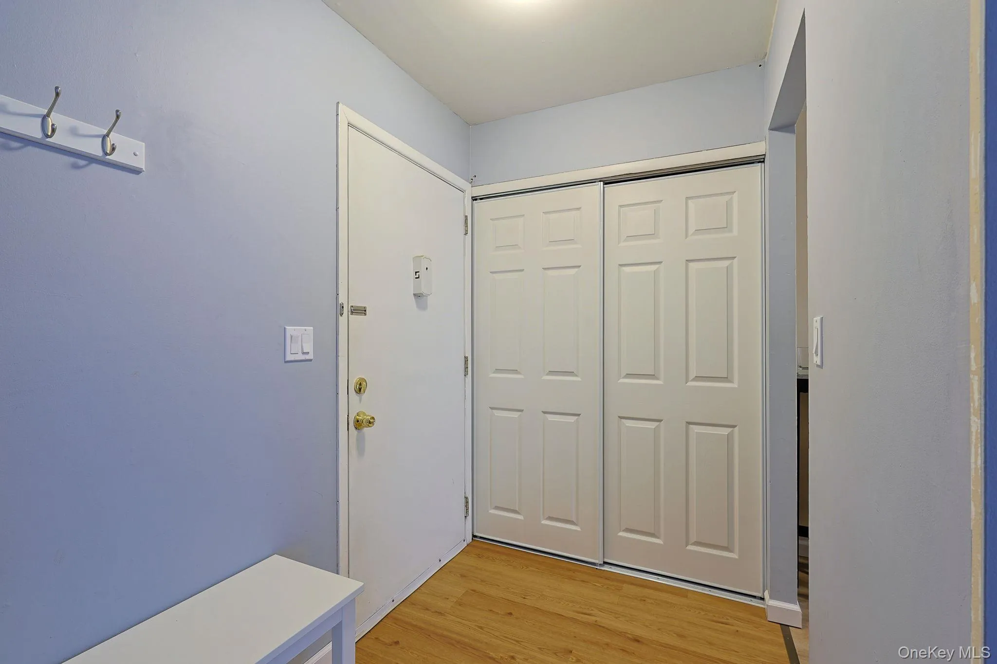 Front entrence featuring coat closet Front entrence featuring coat closet
