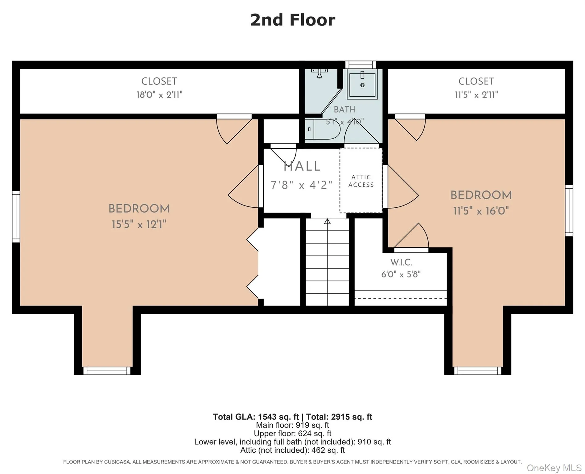 Upper Level Floor Plan Upper Level Floor Plan