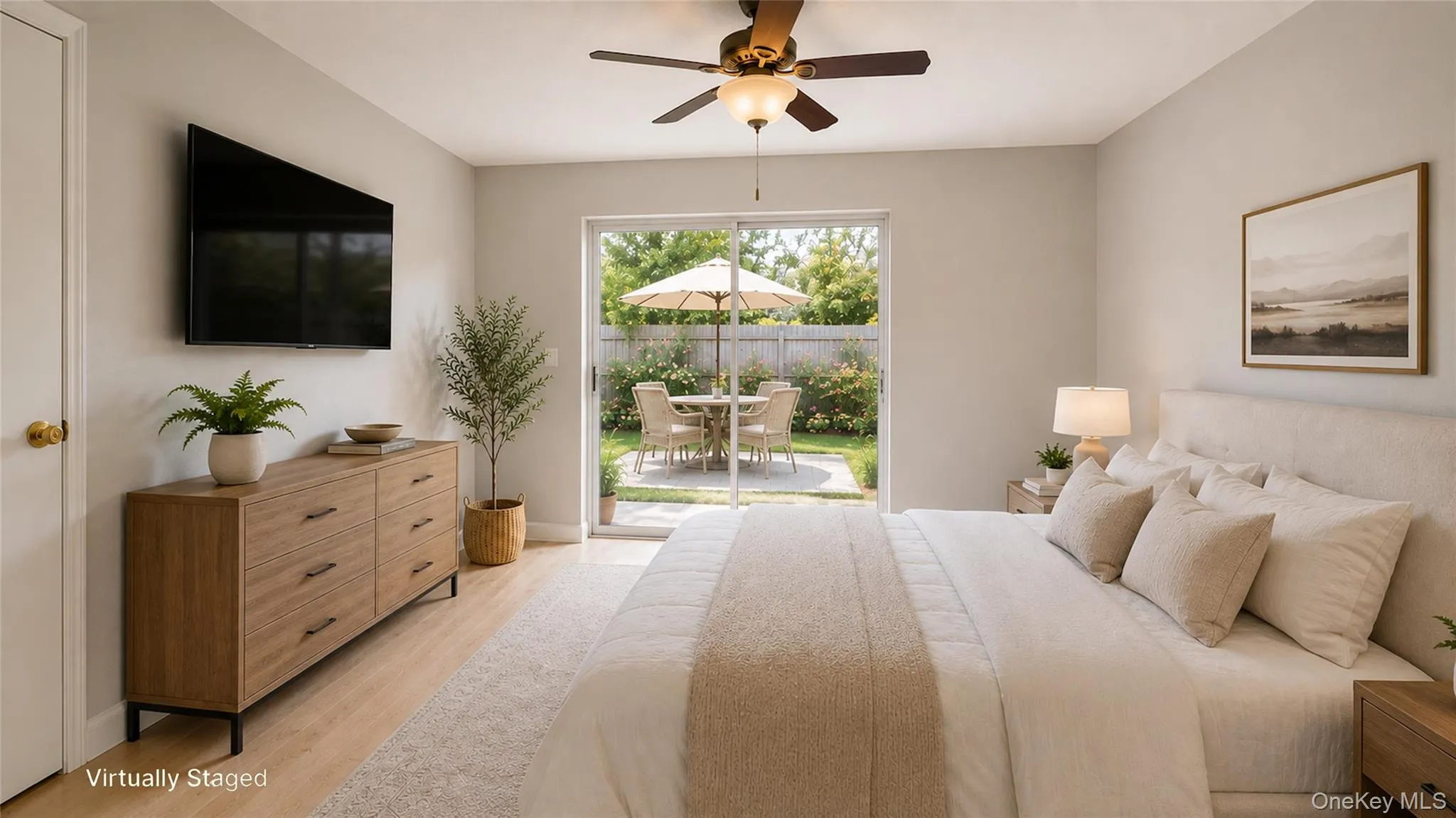 Virtually staged secondary bedroom offering a bright, comfortable layout with attractive natural light. Virtually staged secondary bedroom offering a bright, comfortable layout with attractive natural light.