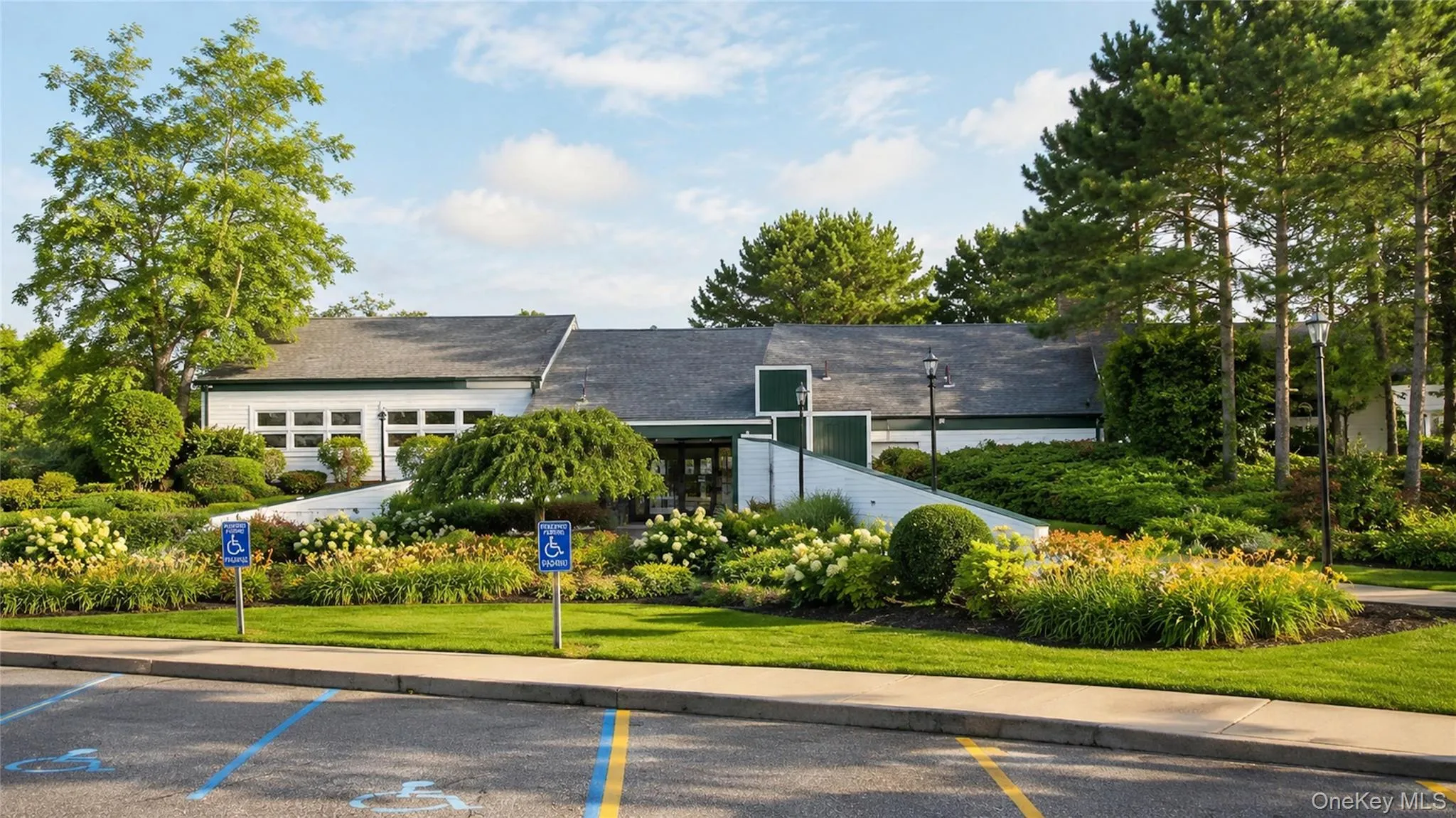 The beautifully landscaped Greenwood Village clubhouse serves as the heart of the community, offering residents a welcoming setting for activities, events, and social gatherings. The beautifully landscaped Greenwood Village clubhouse serves as the heart of the community, offering residents a welcoming setting for activities, events, and social gatherings.