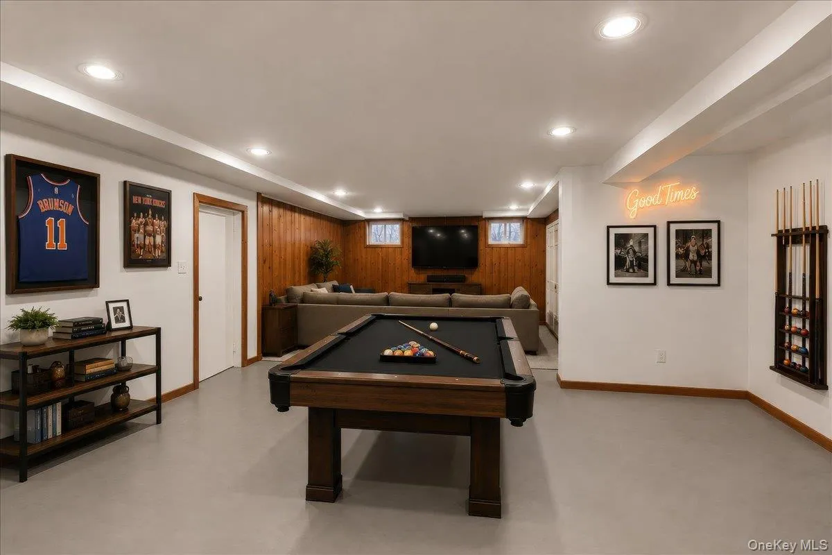 Virtually staged basement Virtually staged basement