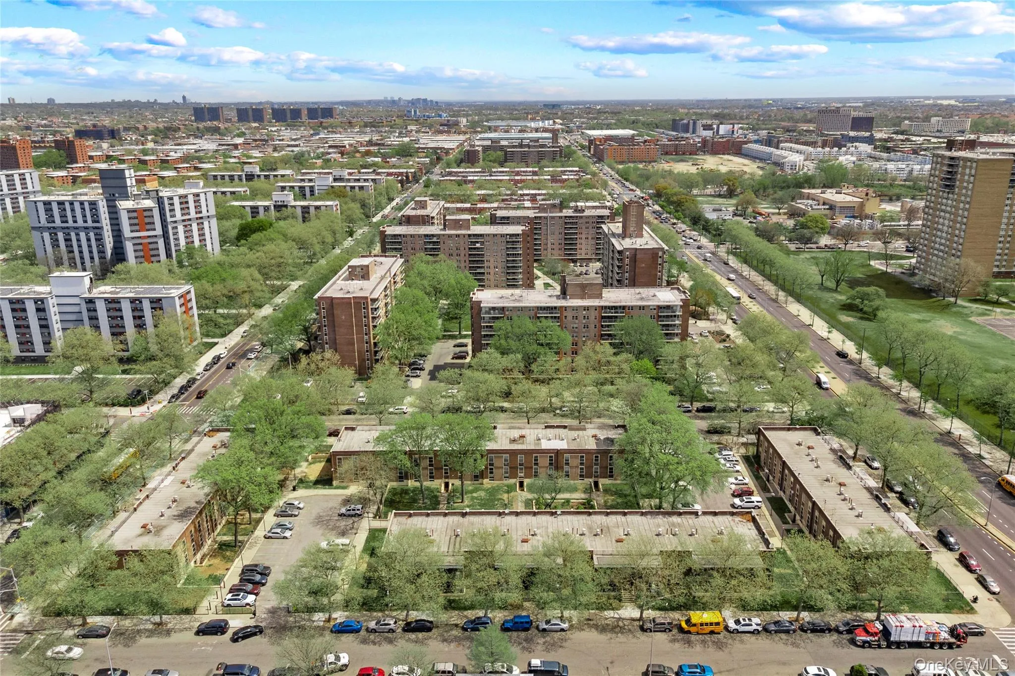 Aerial perspective showcasing urban and suburban development Aerial perspective showcasing urban and suburban development