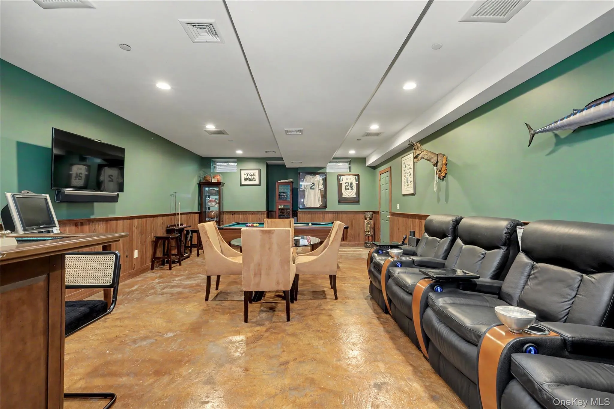 Media Room / Cigar Room in Lower Level Media Room / Cigar Room in Lower Level