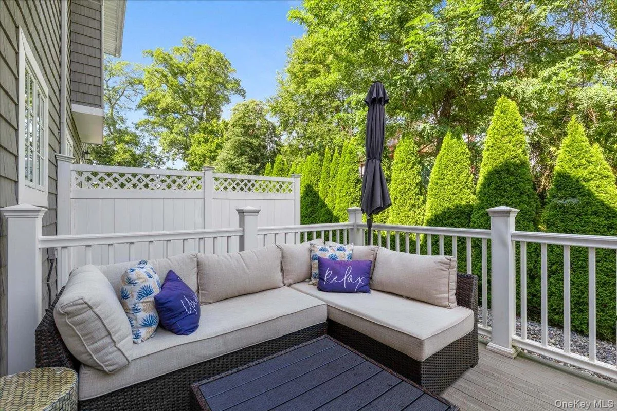 A peaceful setting for outdoor dining and relaxation A peaceful setting for outdoor dining and relaxation