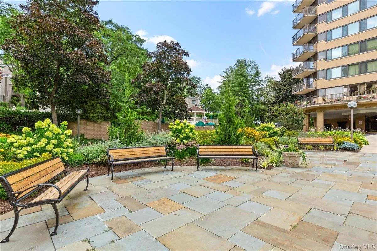 Landscaped grounds and seating patio Landscaped grounds and seating patio