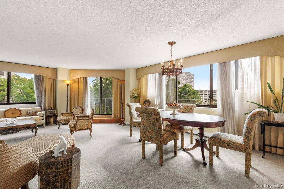 Expansive open living and dining room layout Expansive open living and dining room layout