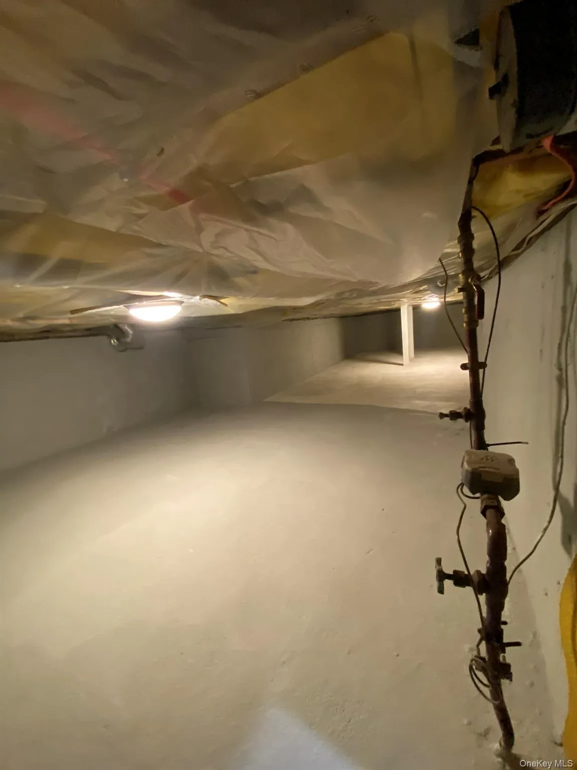 Crawl space storage on right side Crawl space storage on right side