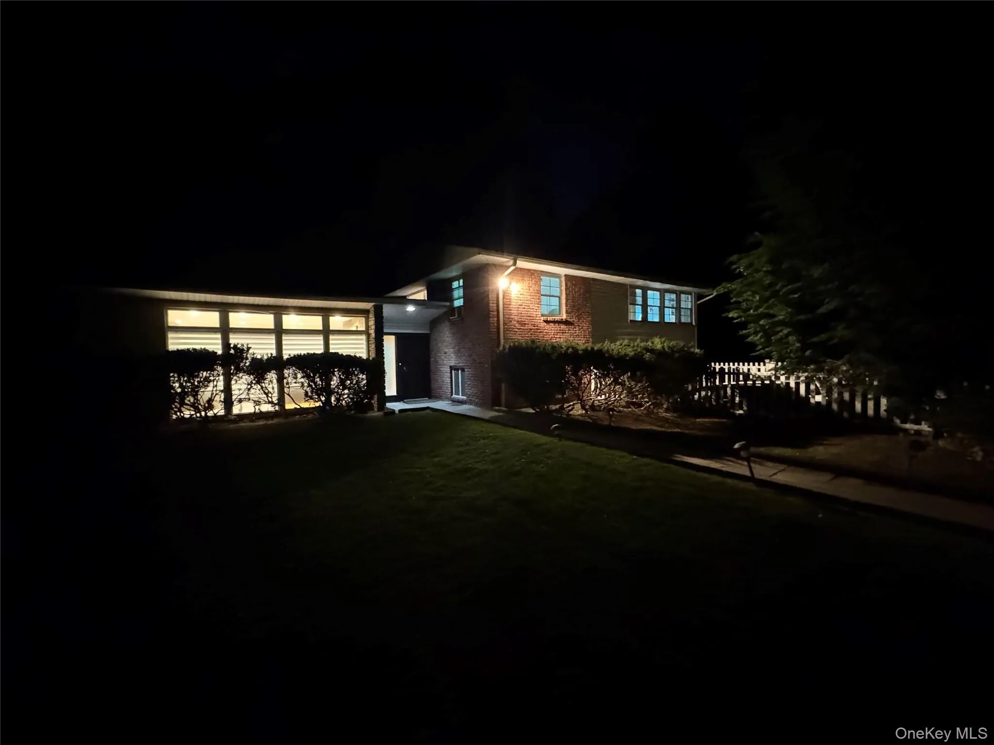 Brick exterior with multiple windows Brick exterior with multiple windows