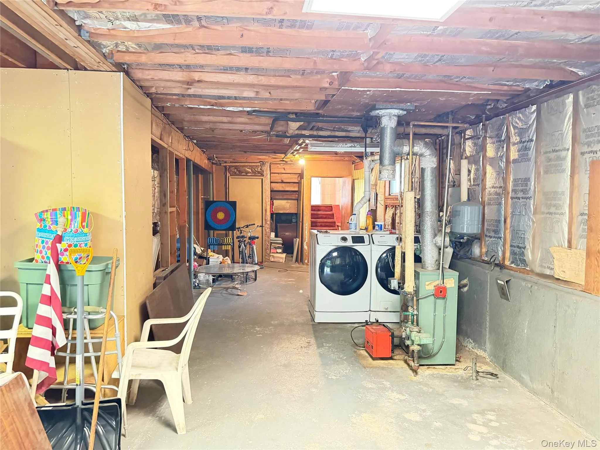 Unfinished basement Unfinished basement