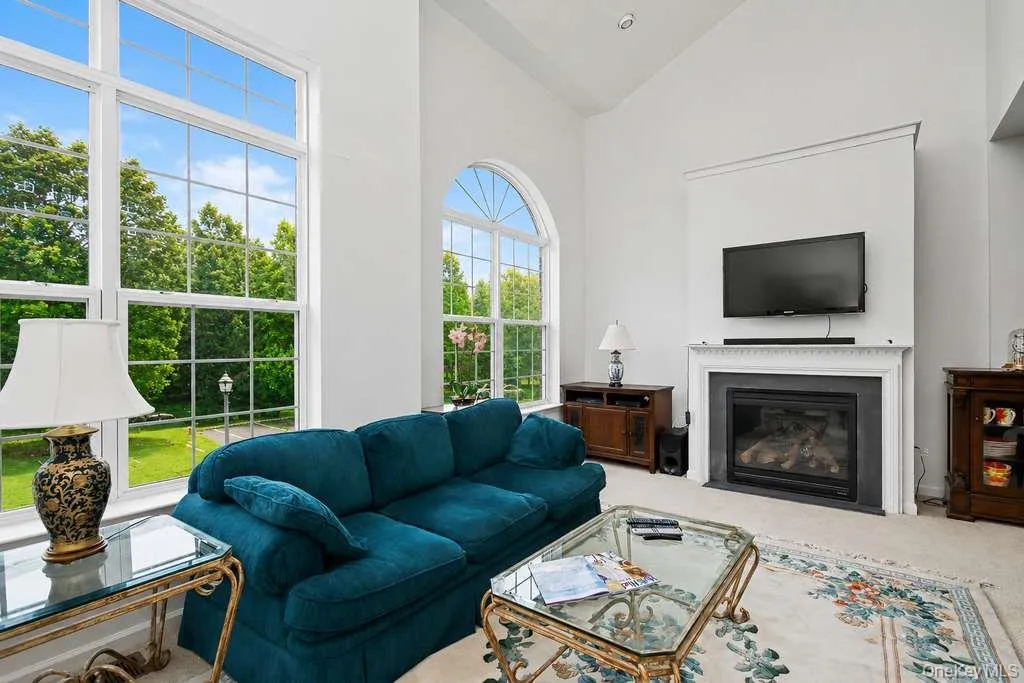 Fireplace and exceptional natural light Fireplace and exceptional natural light