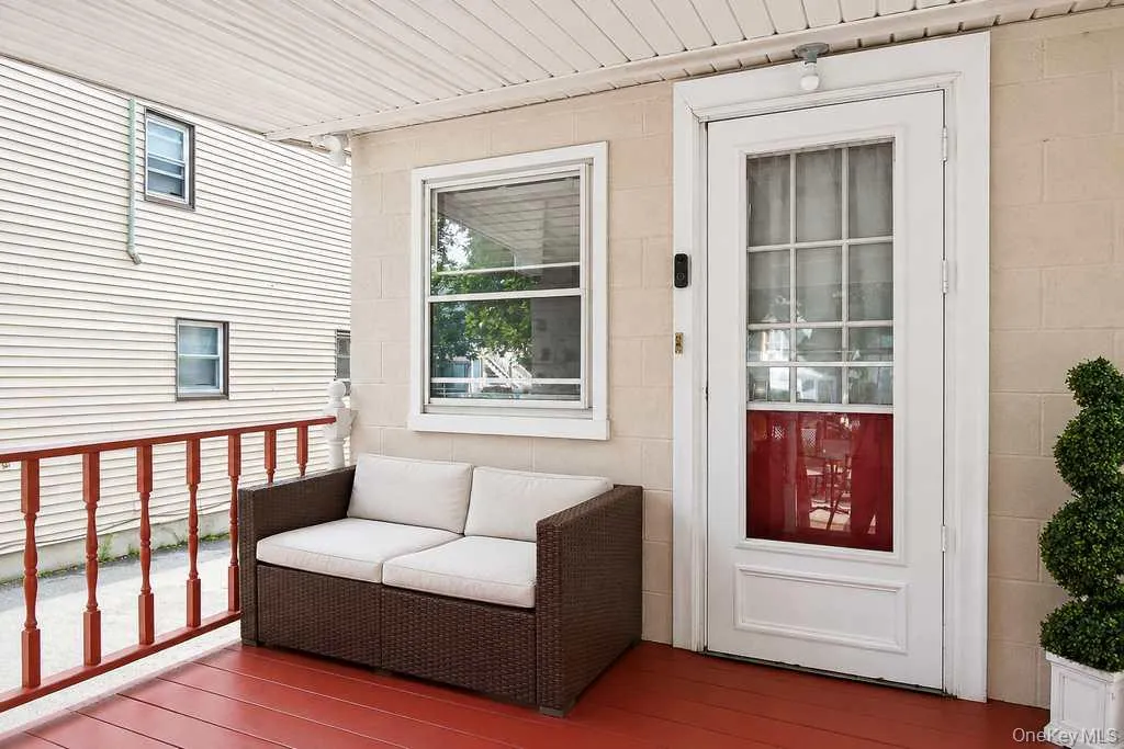 Porch in back of home Porch in back of home