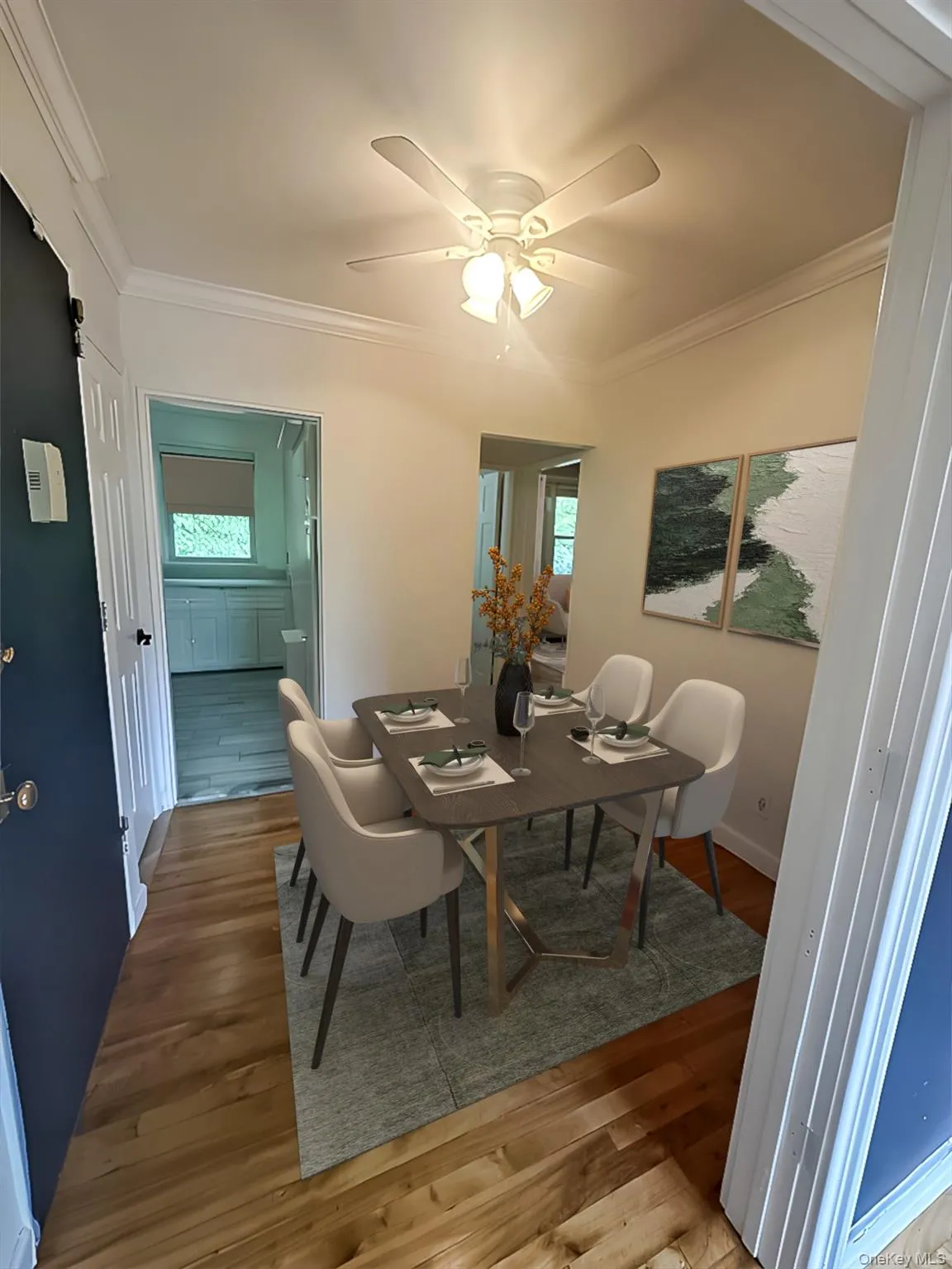 This foyer can be utilized as a dining area, computer area or whatever you choose . Wood floors This foyer can be utilized as a dining area, computer area or whatever you choose . Wood floors