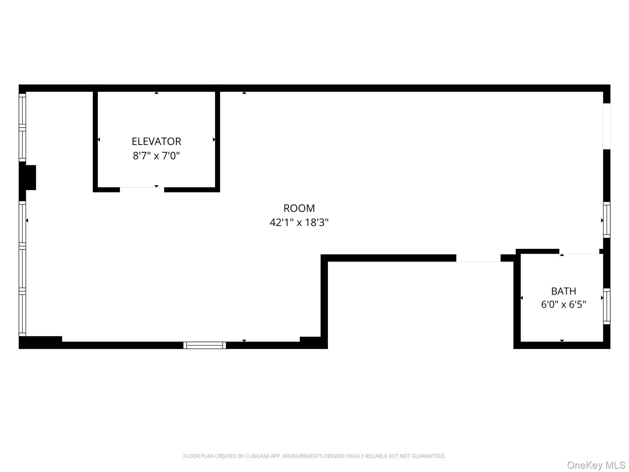 Floor plan of the space Floor plan of the space