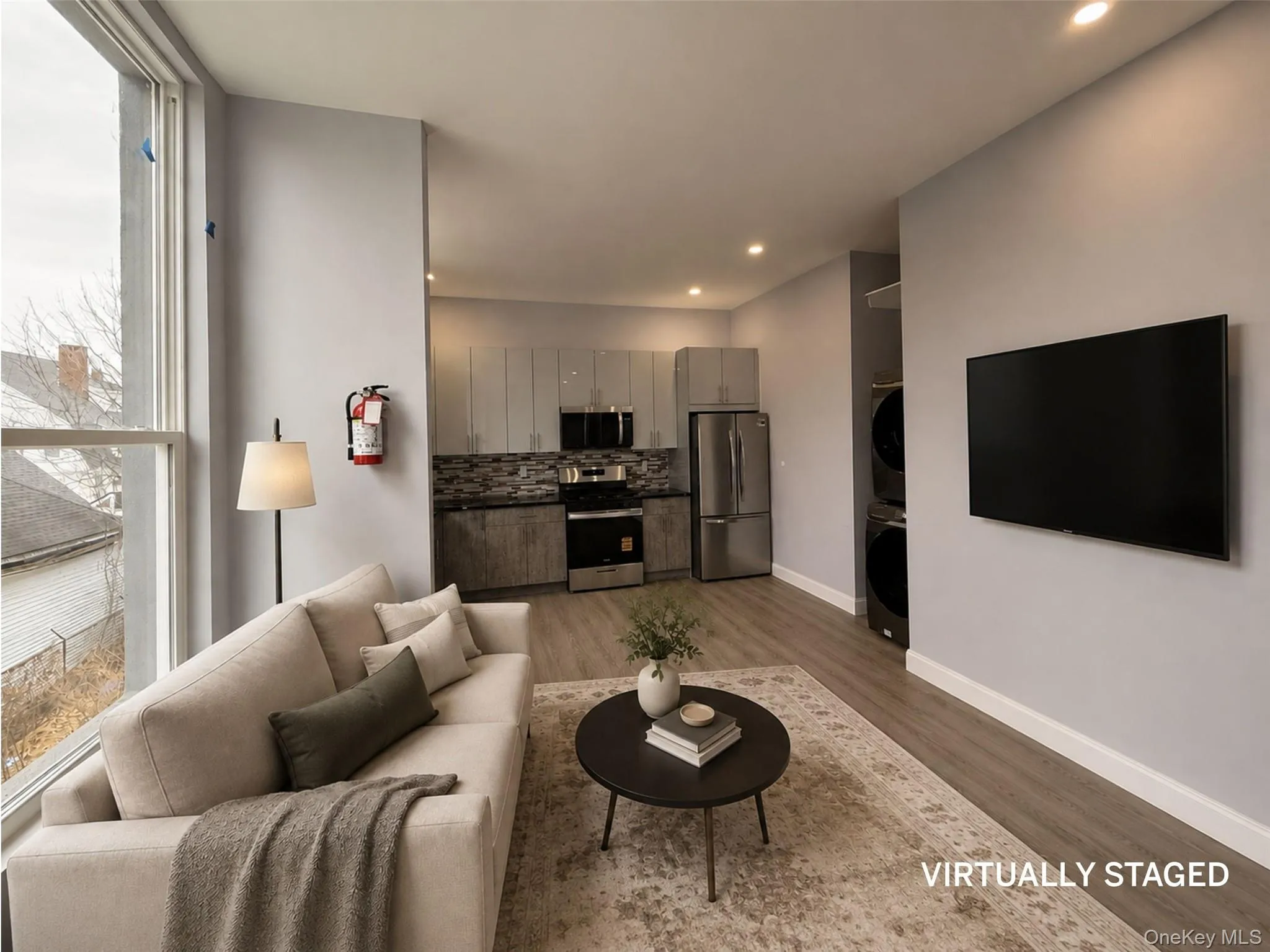 Lounge area virtually staged Lounge area virtually staged