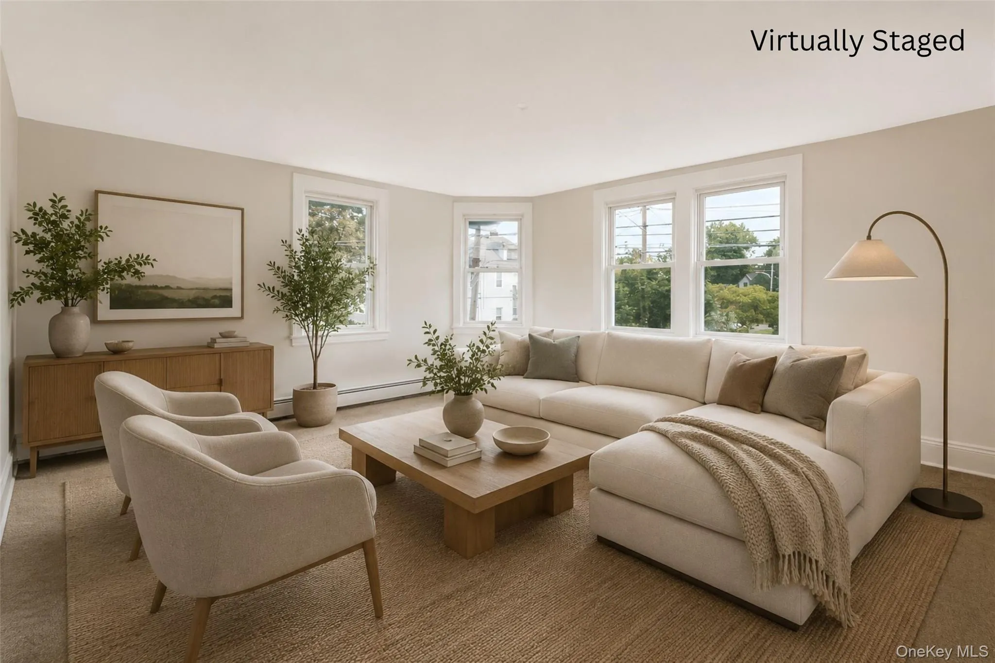 Virtually Staged Formal Living Room Virtually Staged Formal Living Room