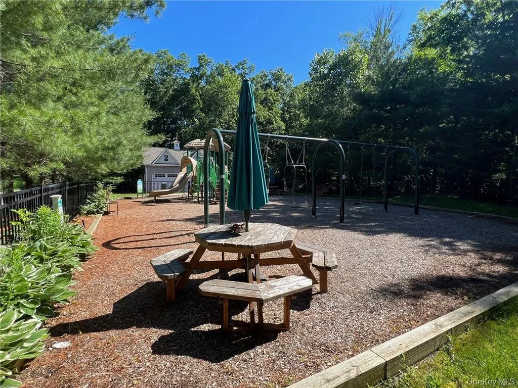 View of playground with sitting area View of playground with sitting area
