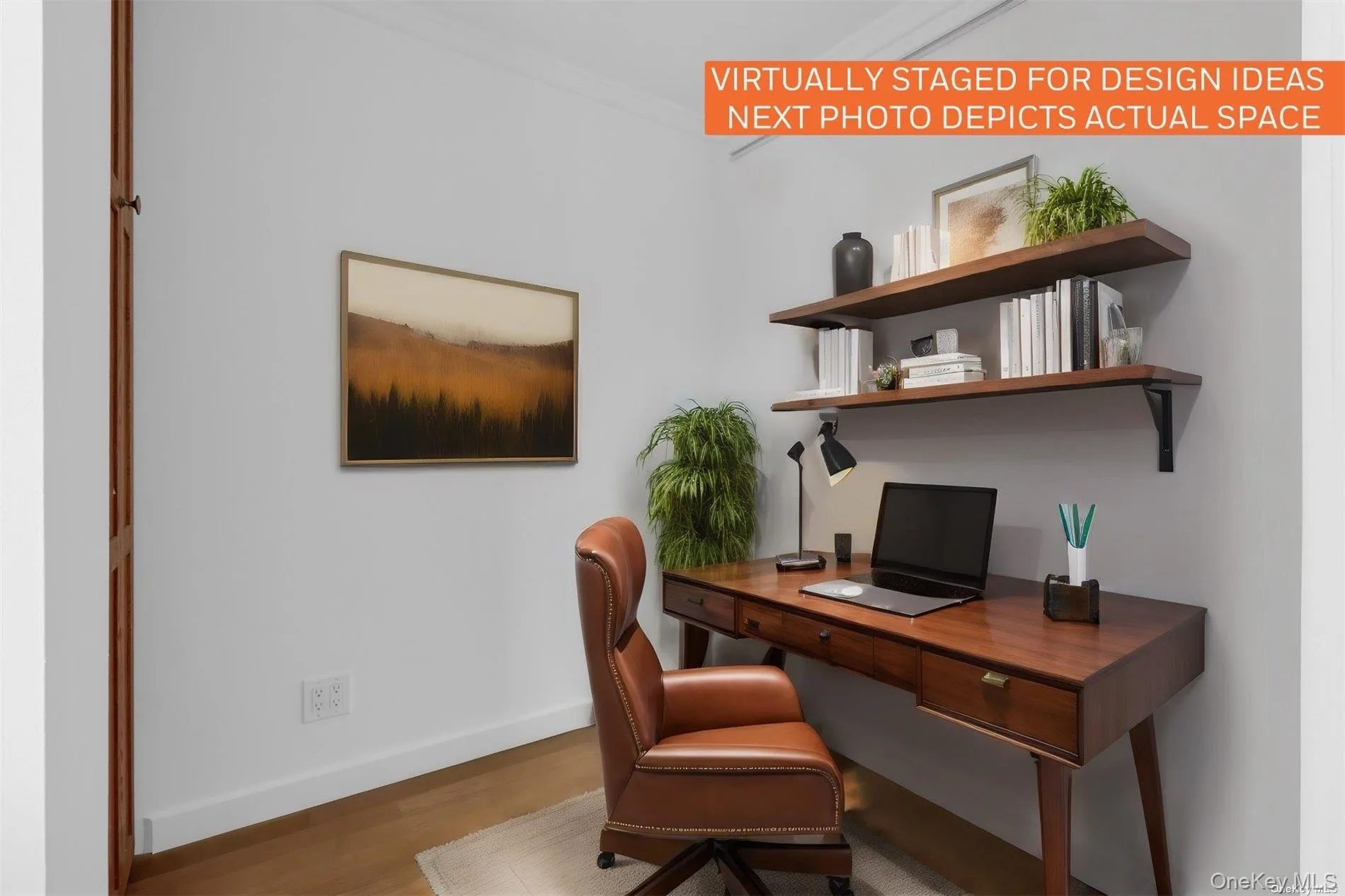 Virtually Staged as home office Virtually Staged as home office