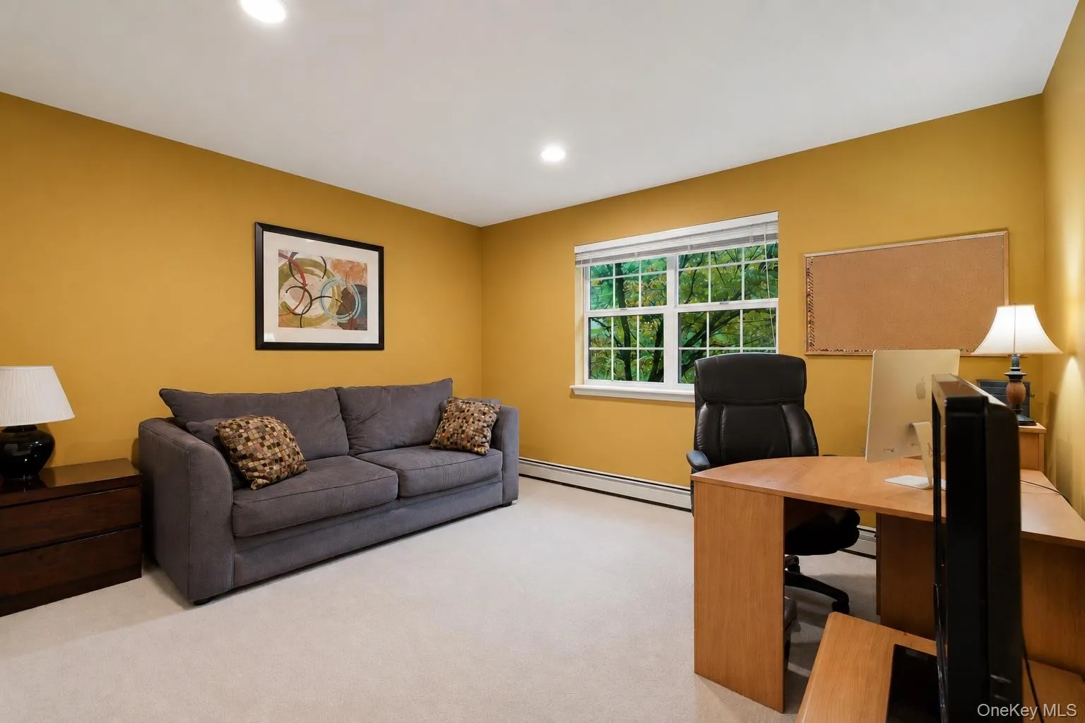 4th Bedroom Currently Being Used as an Office, with Hardwood Flooring Beneath the Existing Carpeting. 4th Bedroom Currently Being Used as an Office, with Hardwood Flooring Beneath the Existing Carpeting.
