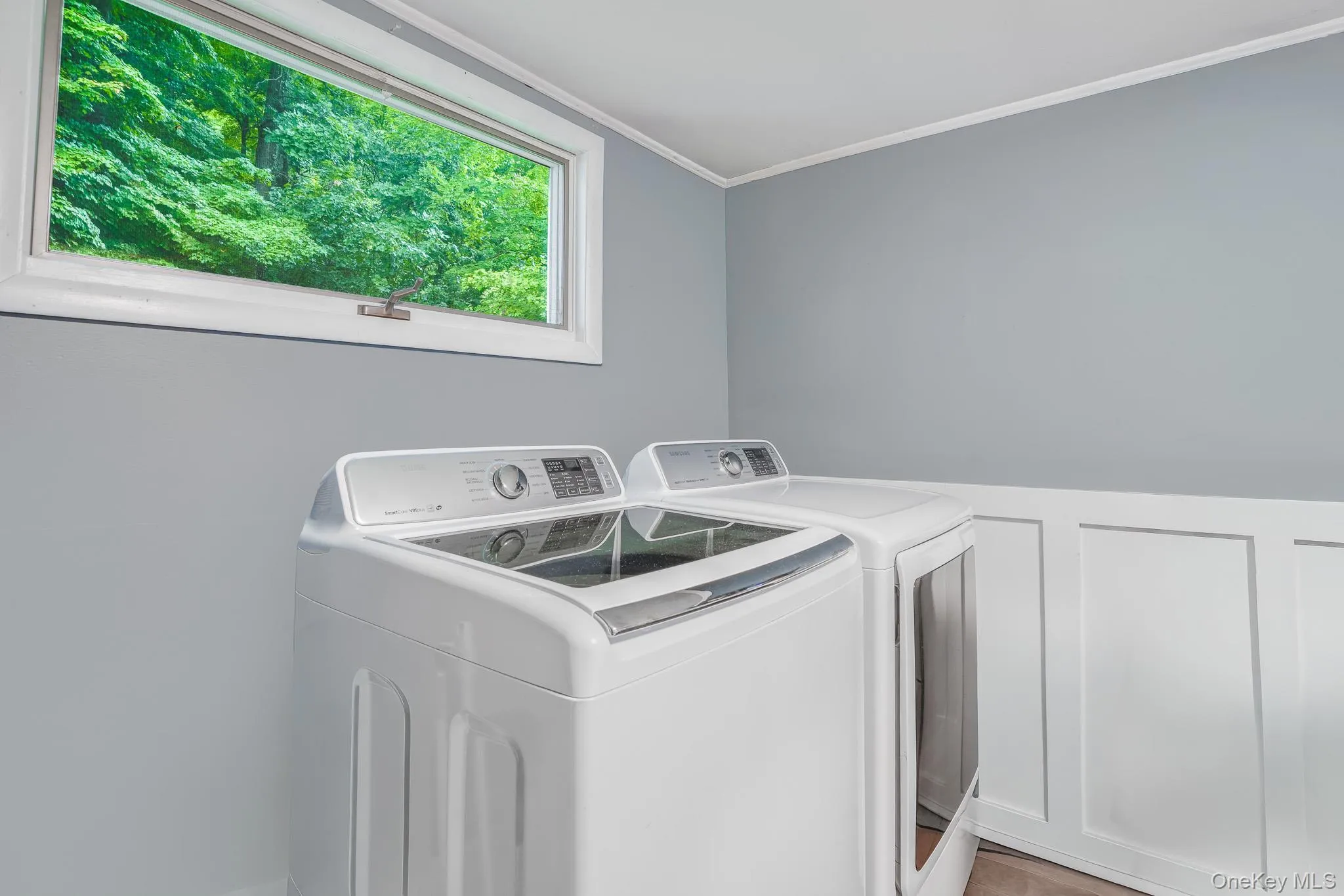 Washer and dryer. Washer and dryer.