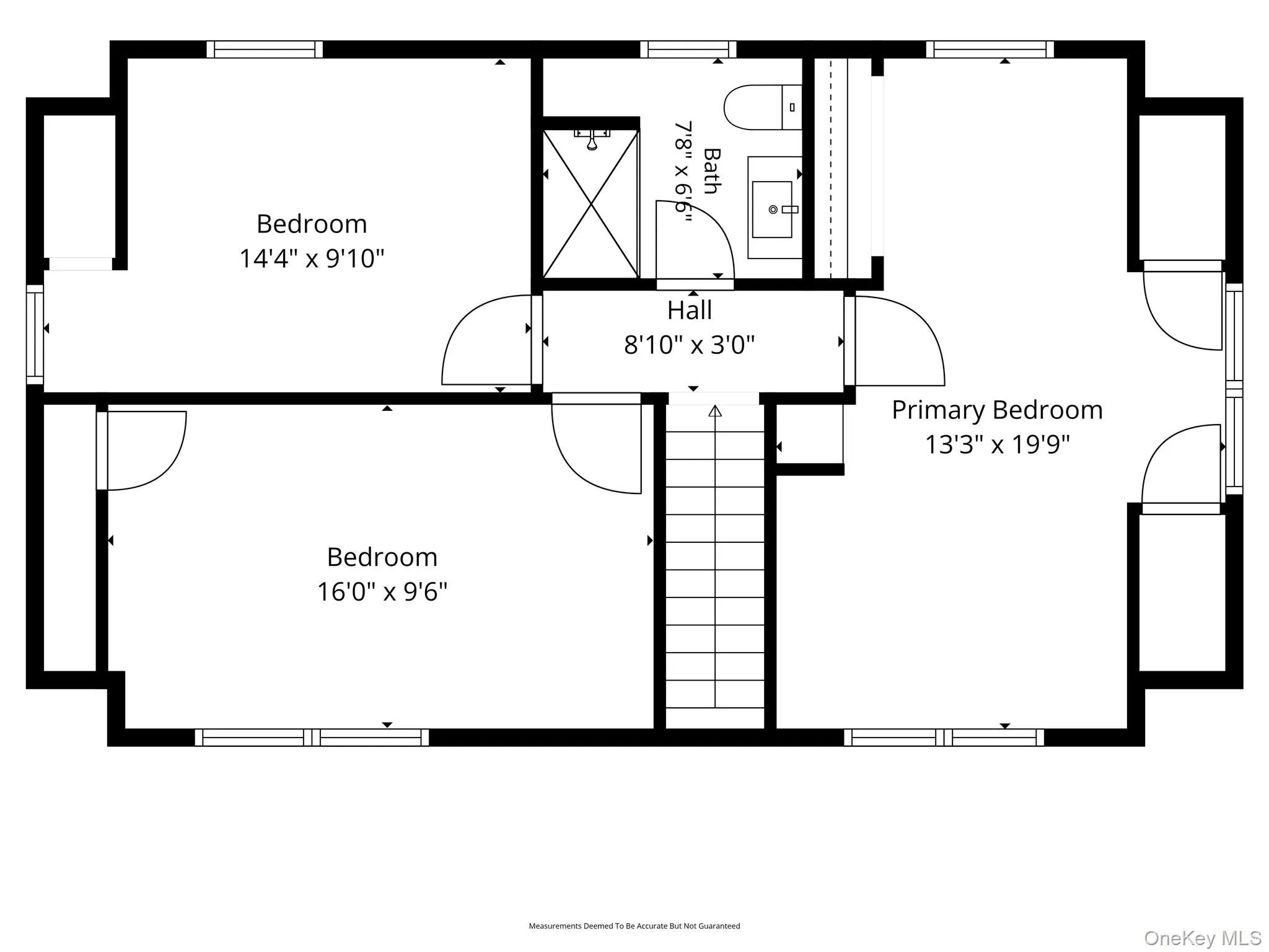 Second level floor plan. Second level floor plan.