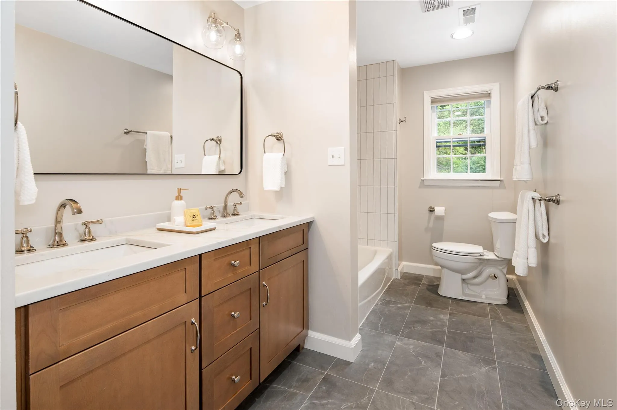 Hall bathroom recently renovated Hall bathroom recently renovated