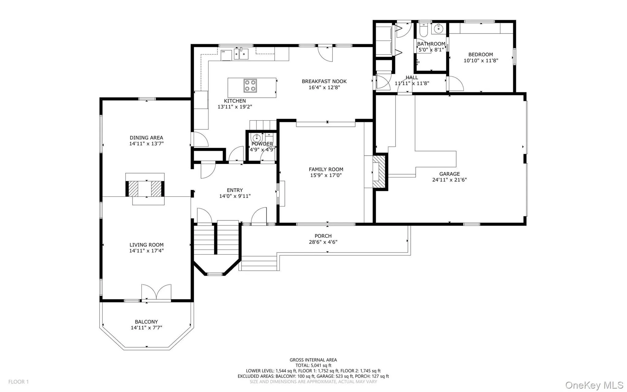 First Floor view as an estimate of actual. First Floor view as an estimate of actual.