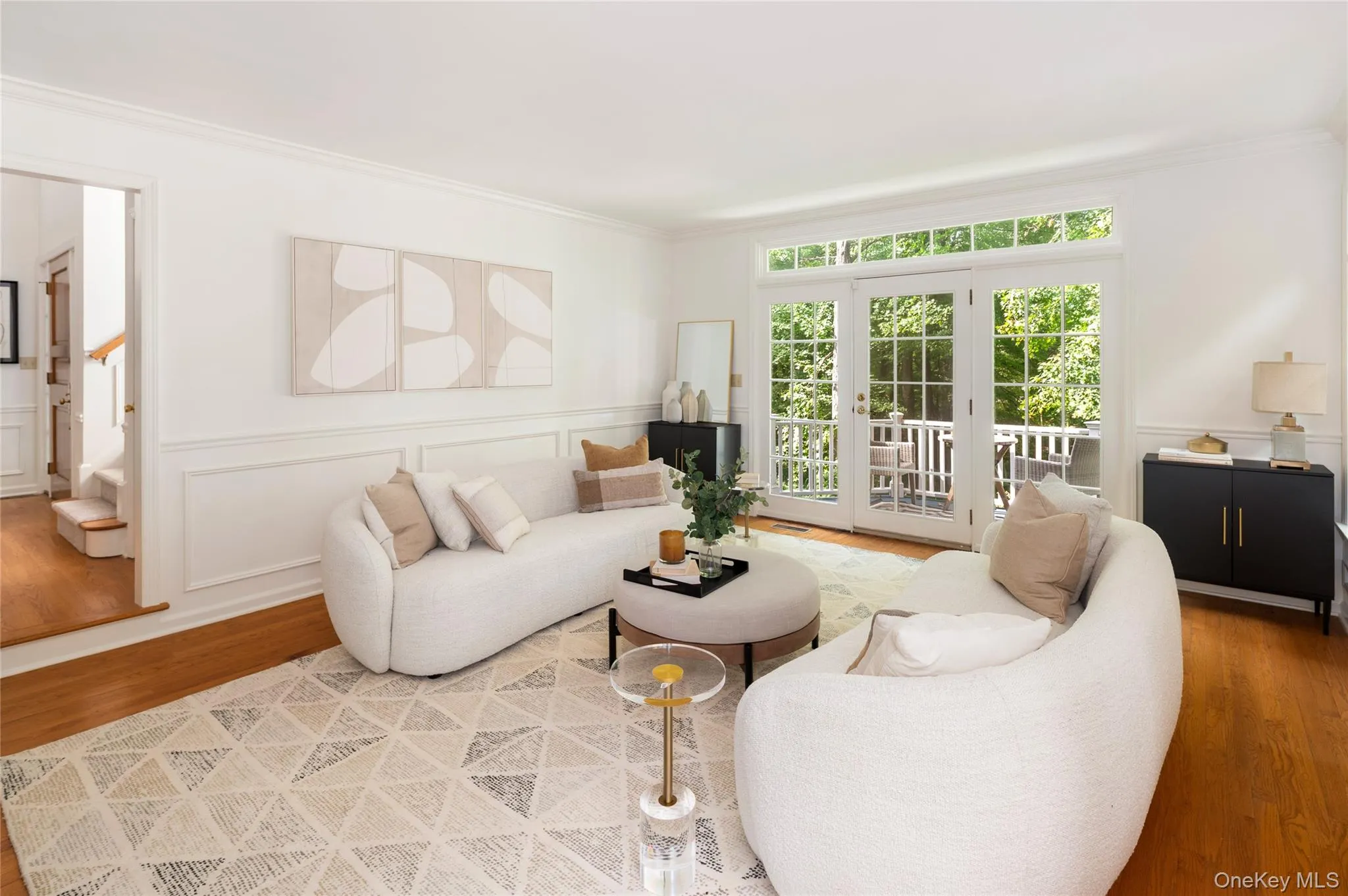 To the left of foyer is the formal living room with balcony To the left of foyer is the formal living room with balcony