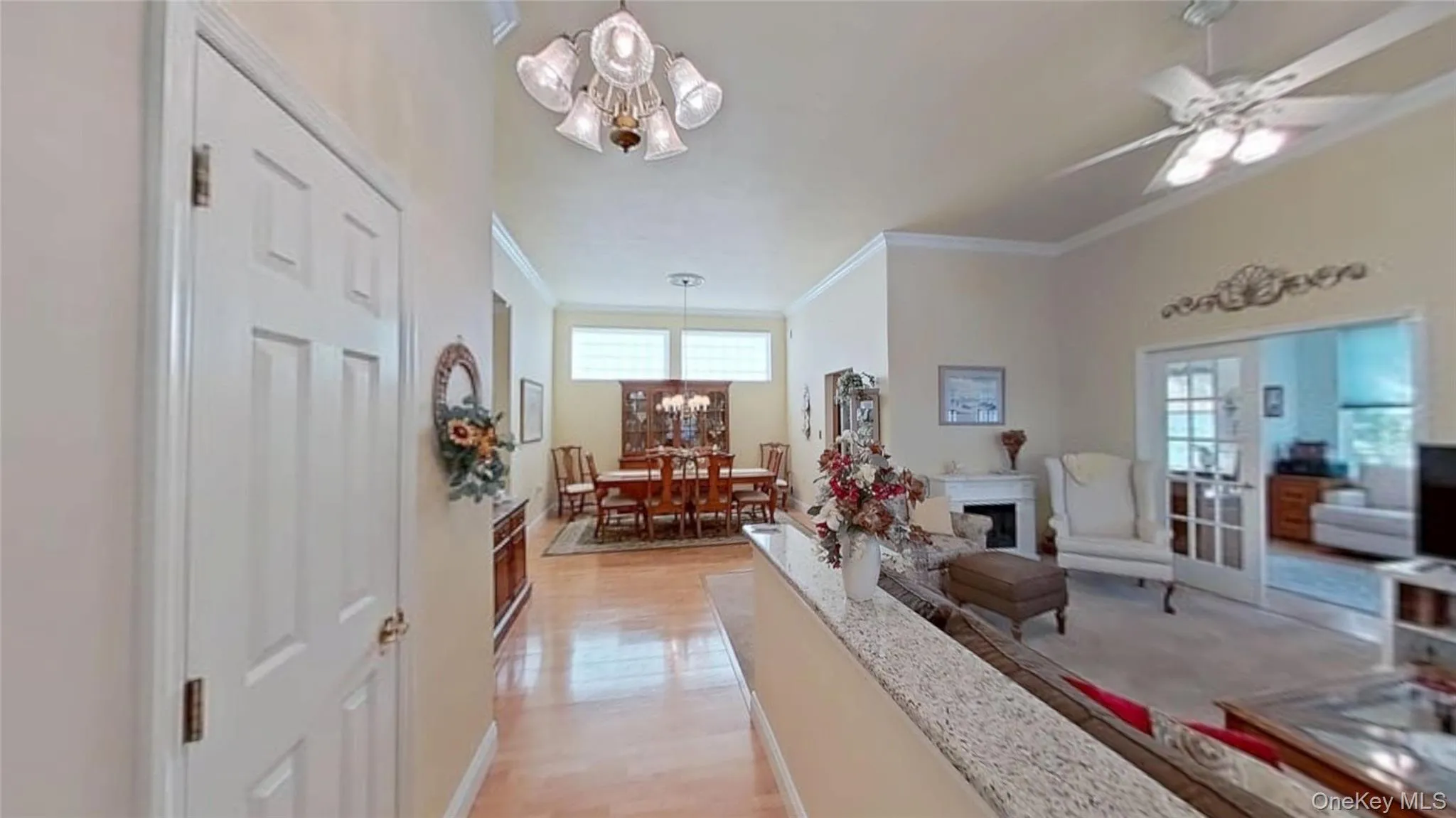 Closet space and wood floors with a granite-shelved half wall welcome all to this open floor plan, high-ceiling, spotless residence! Closet space and wood floors with a granite-shelved half wall welcome all to this open floor plan, high-ceiling, spotless residence!