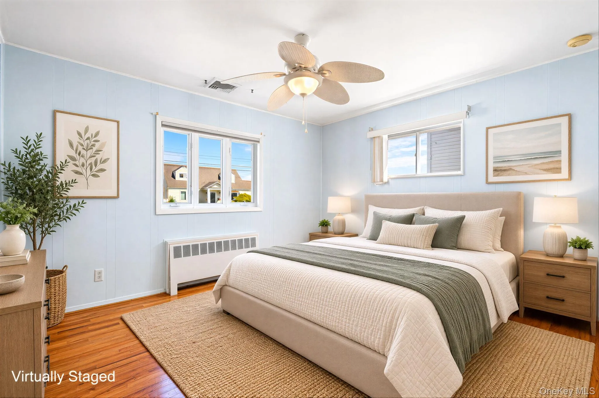 First Floor Bedroom with HW Floors, Digitally Staged First Floor Bedroom with HW Floors, Digitally Staged