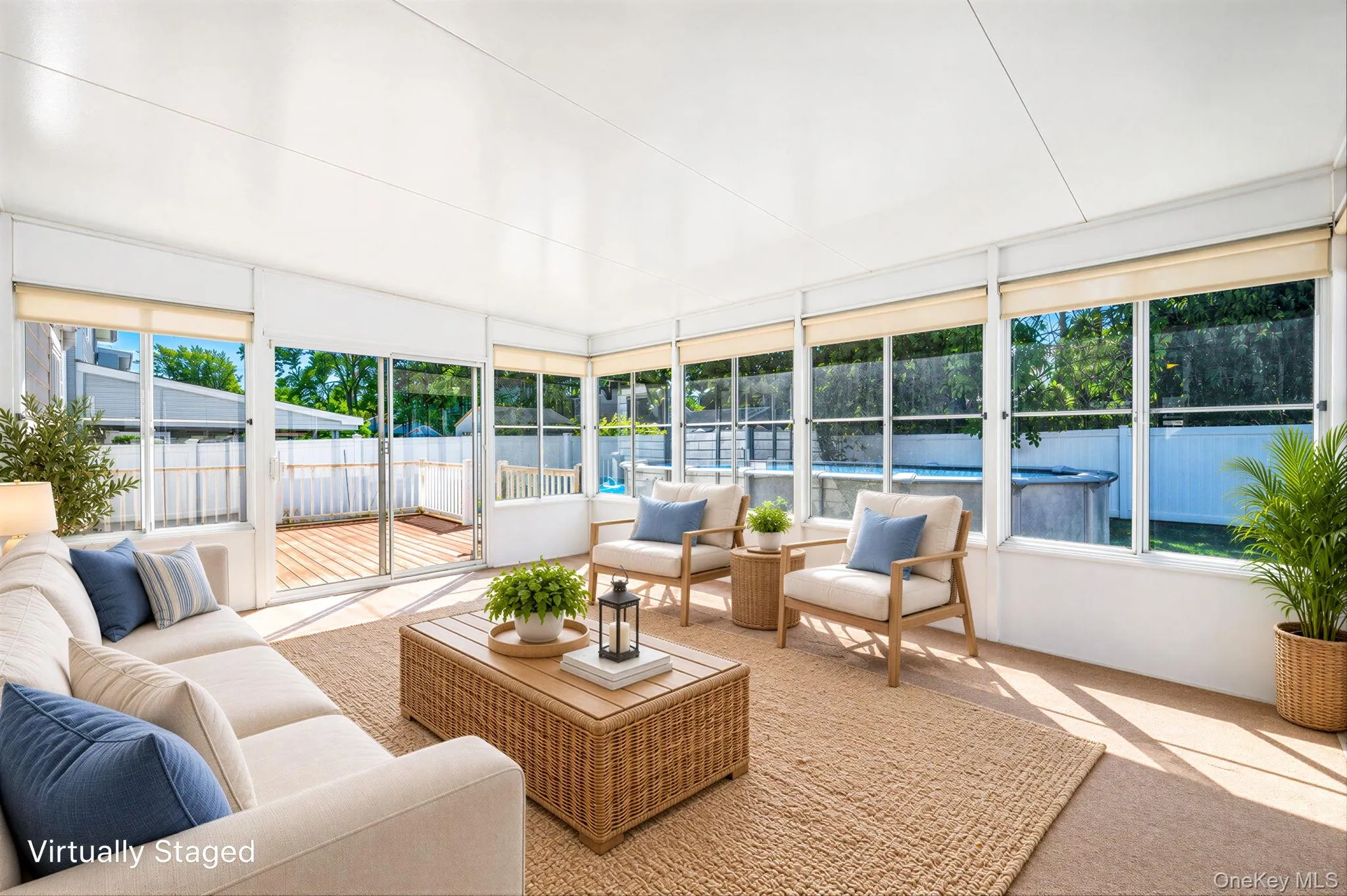 Sunroom off Kitchen/Dining Area, Digitally Staged Sunroom off Kitchen/Dining Area, Digitally Staged