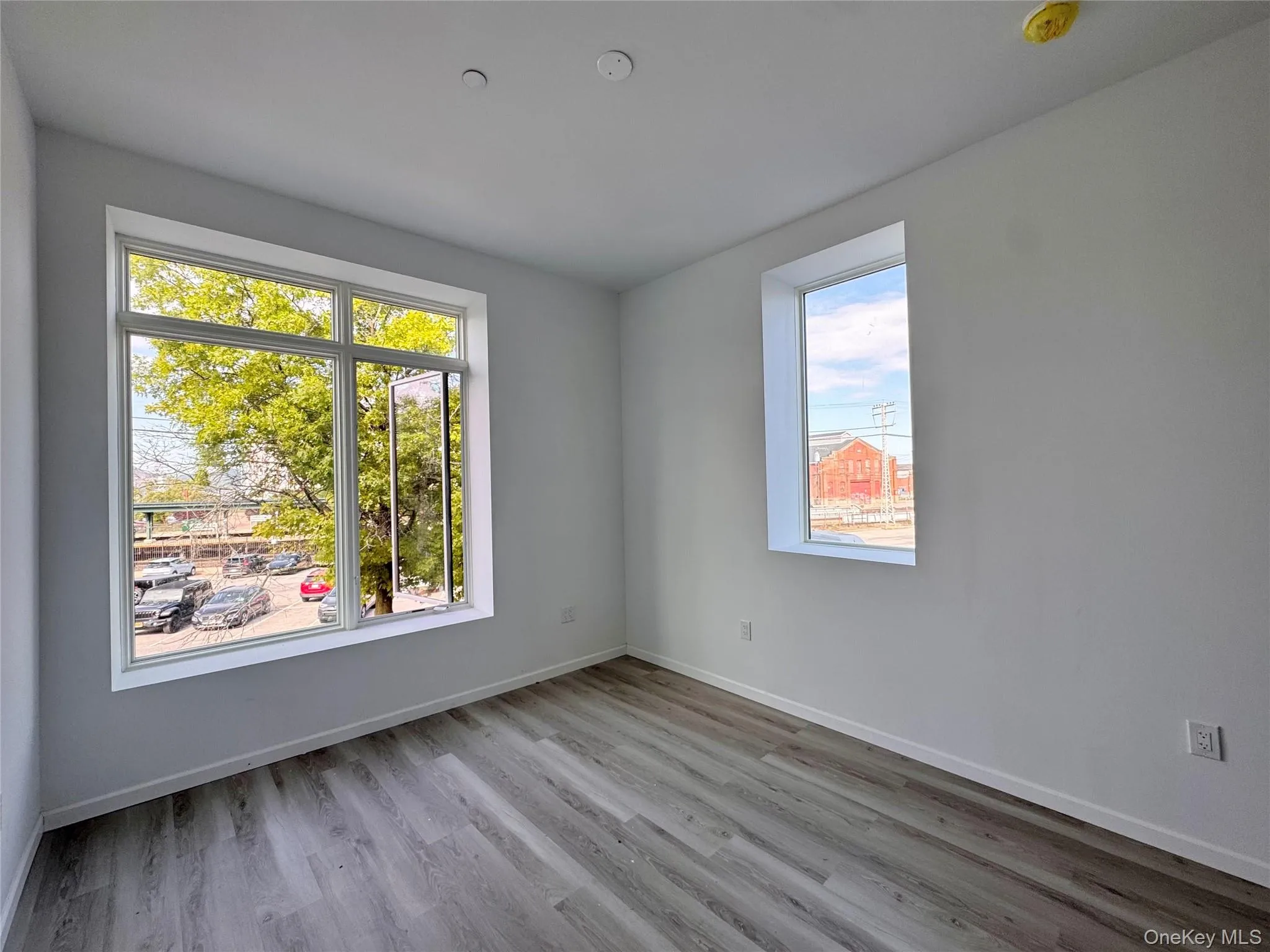 Bedroom has wood floors Bedroom has wood floors